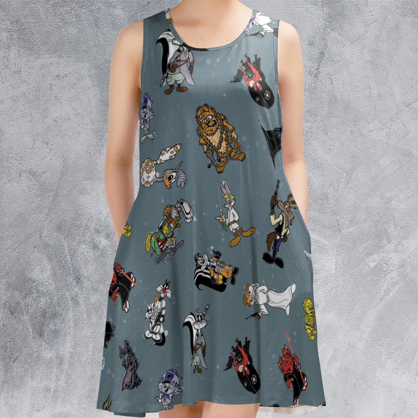 Casual Sleeveless Dress - EMTB8DYL