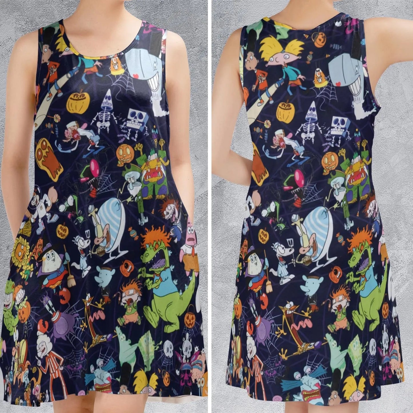 Casual Sleeveless Dress - RAMV5PT6