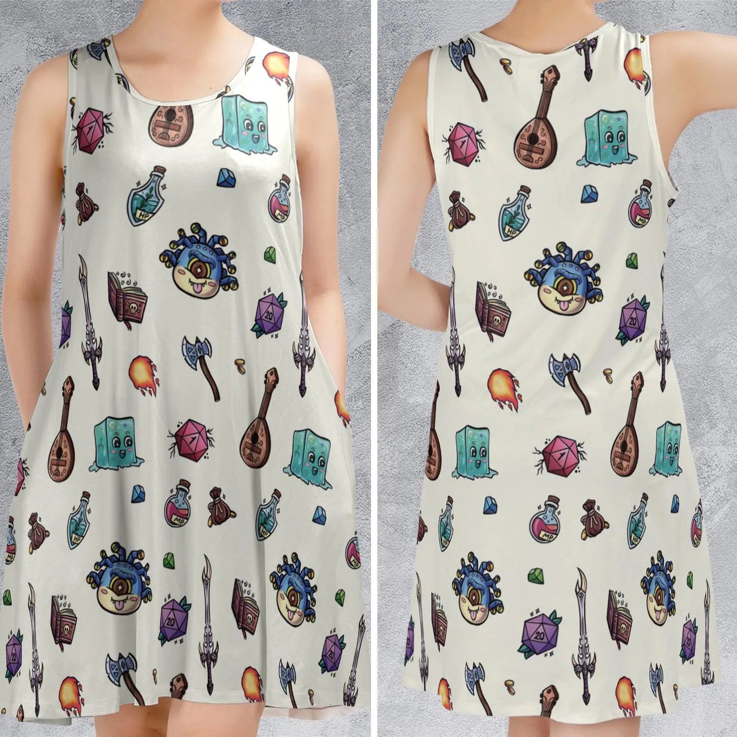 Casual Sleeveless Dress - H6UVLVTT
