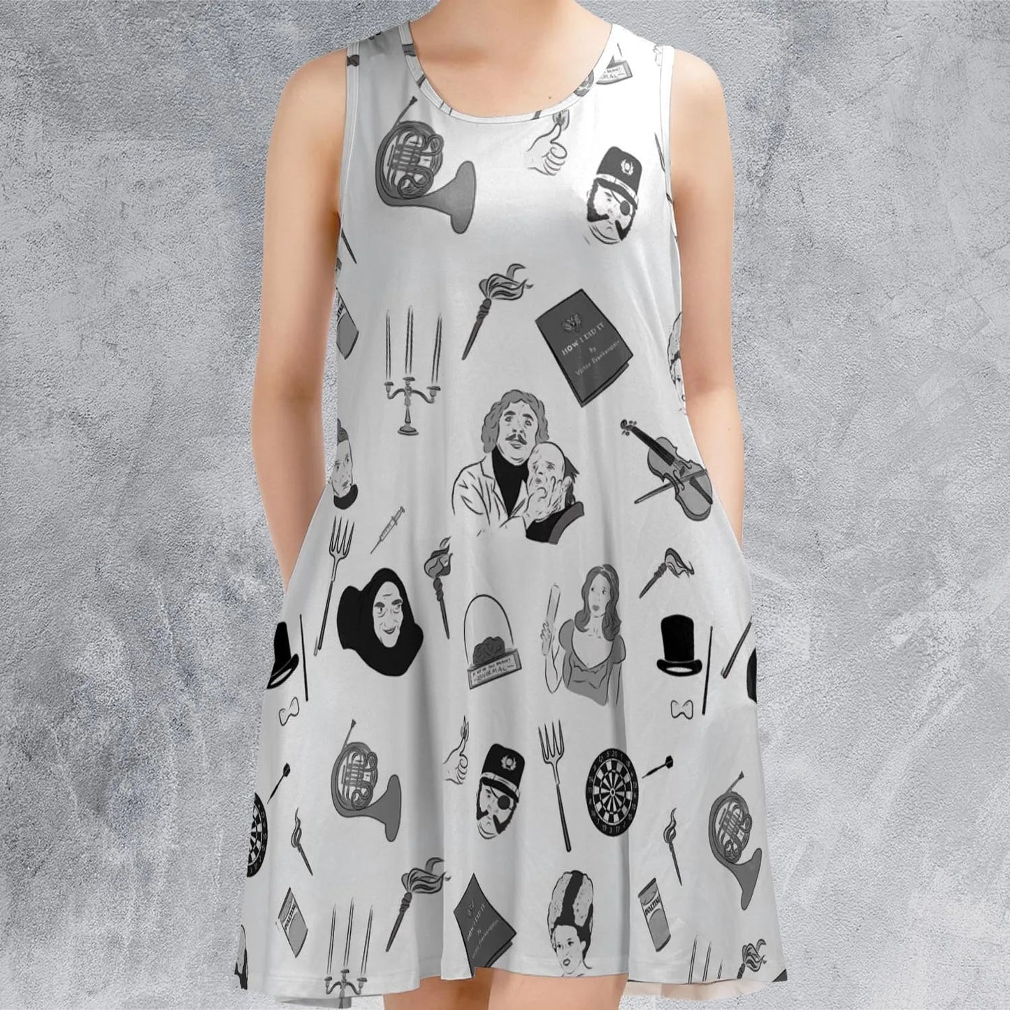 Casual Sleeveless Dress - G89KZH3Z