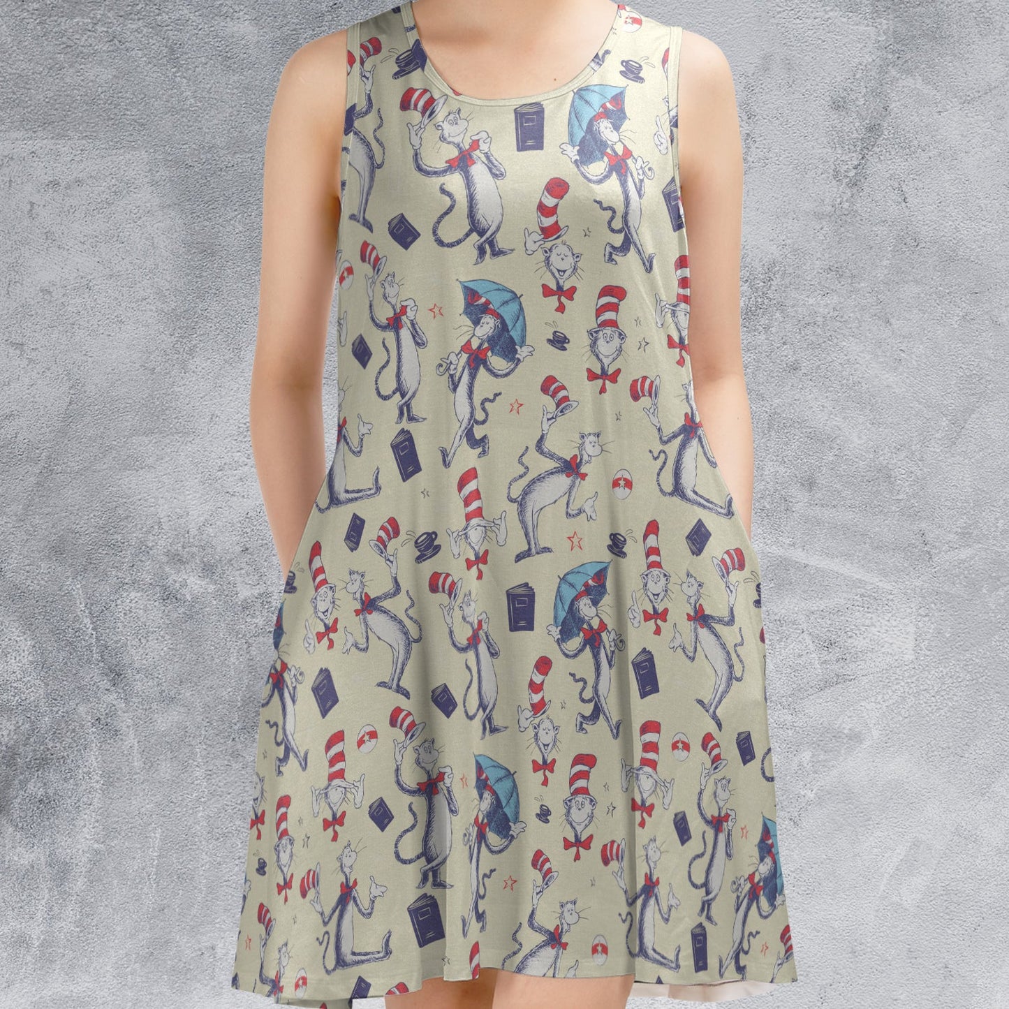 Casual Sleeveless Dress - 4RBA5DLD