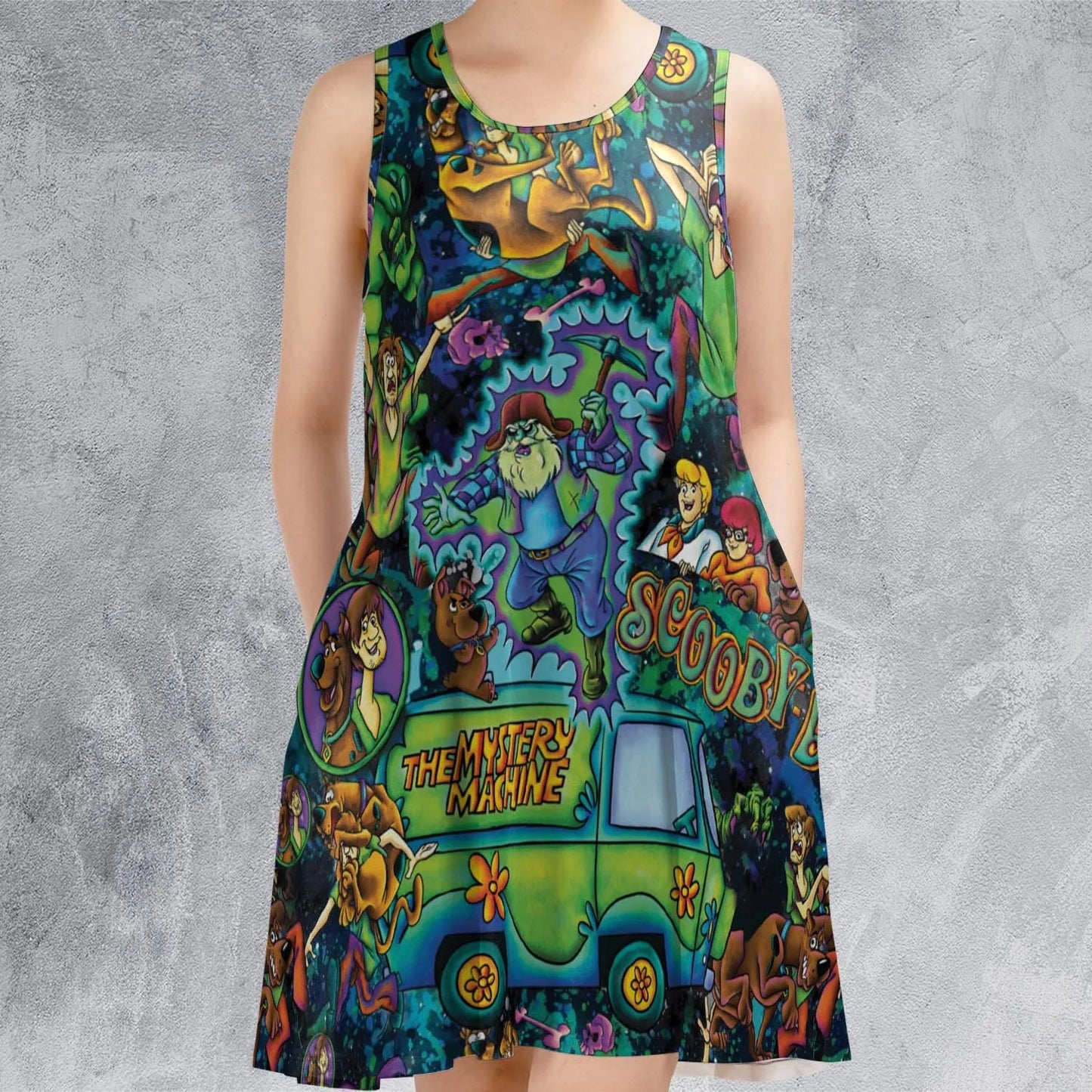 Casual Sleeveless Dress - 17U3QWVT