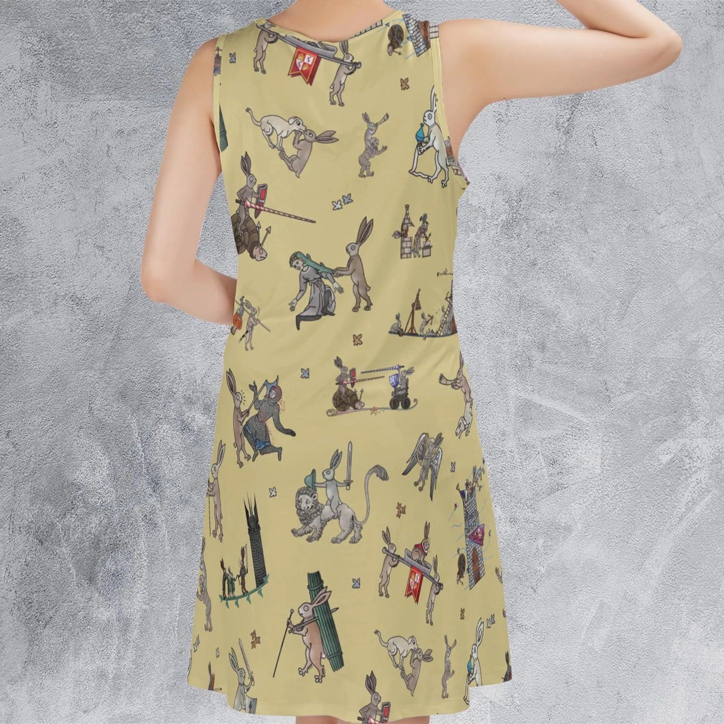 Casual Sleeveless Dress - 4Y8FSYUH