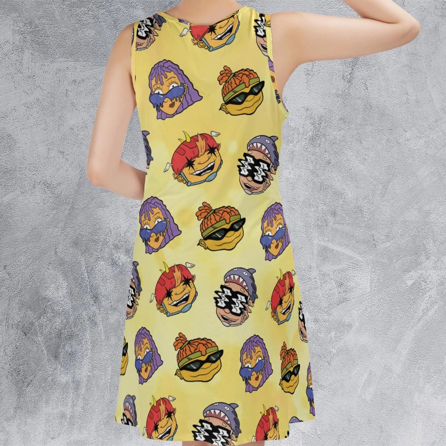 Casual Sleeveless Dress - MWVWUT4Y
