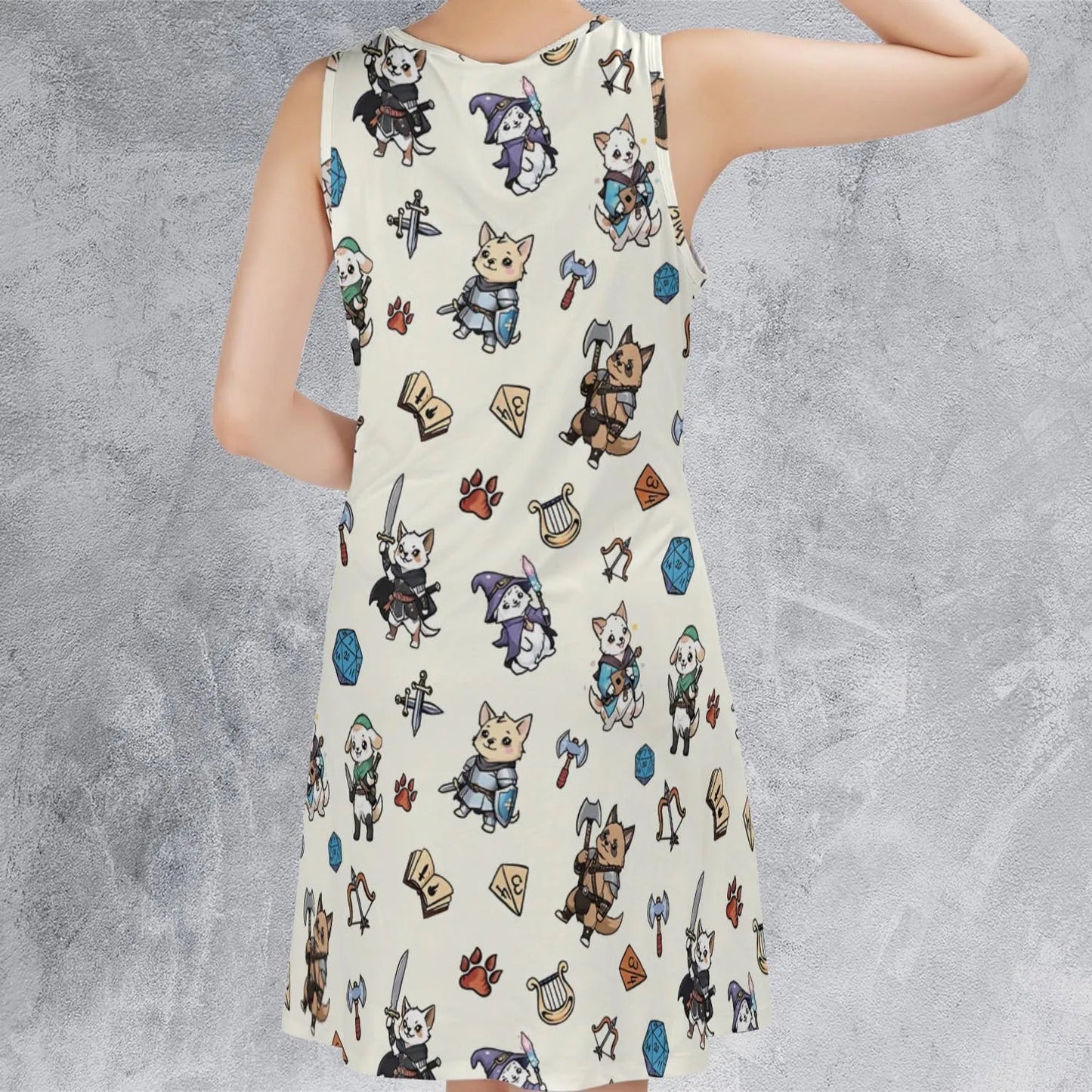 Casual Sleeveless Dress - MHDULWMY
