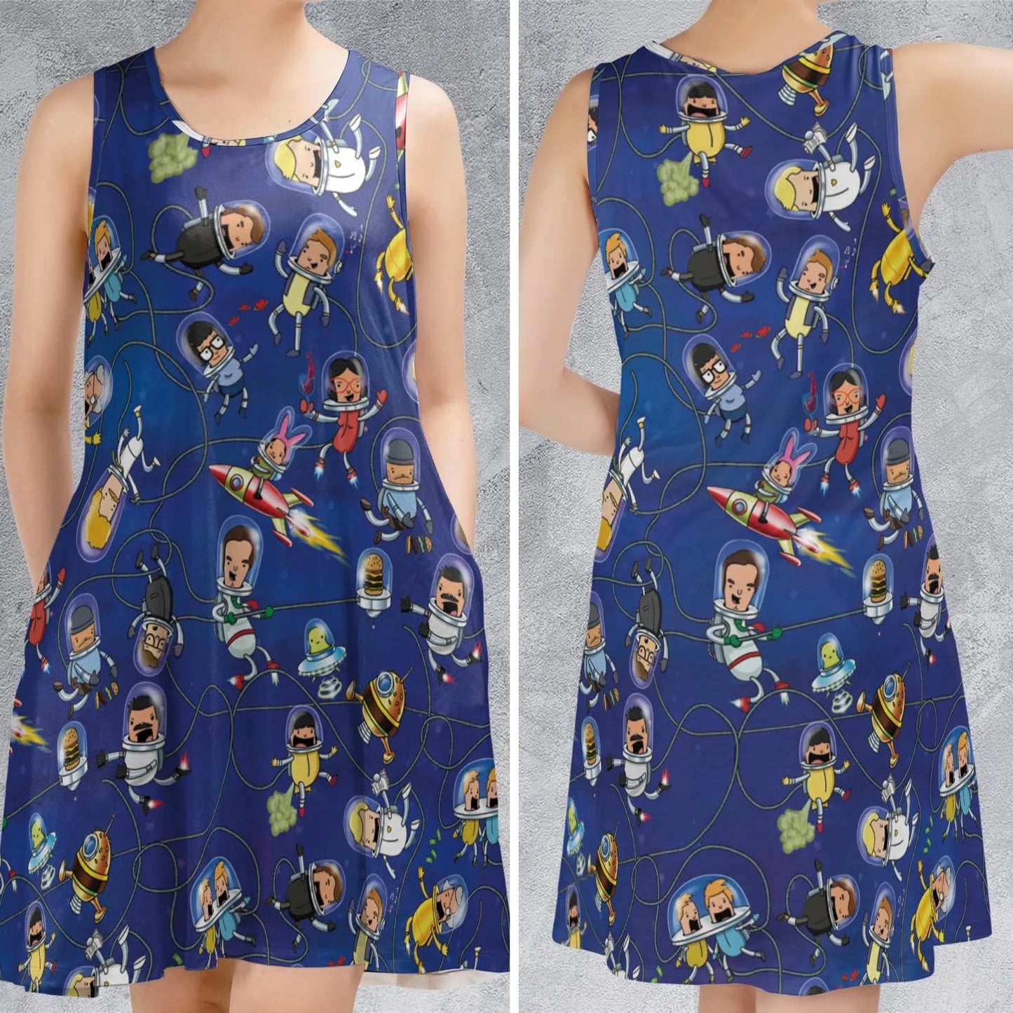 Casual Sleeveless Dress - UUS3DJ4S