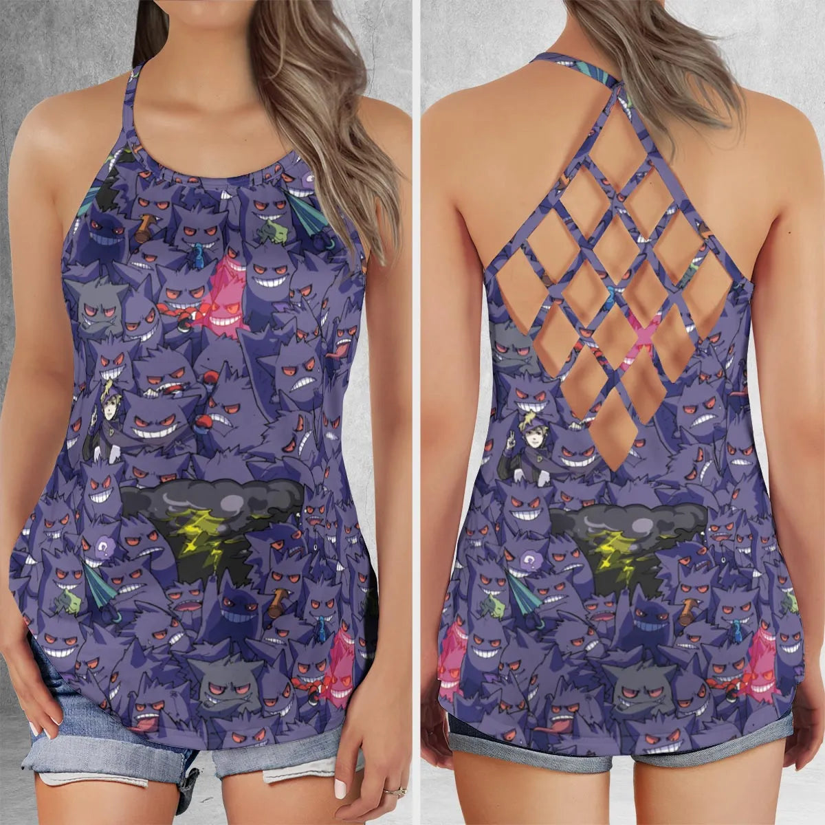 Lattice Back Tank Top - XM7WCE8D