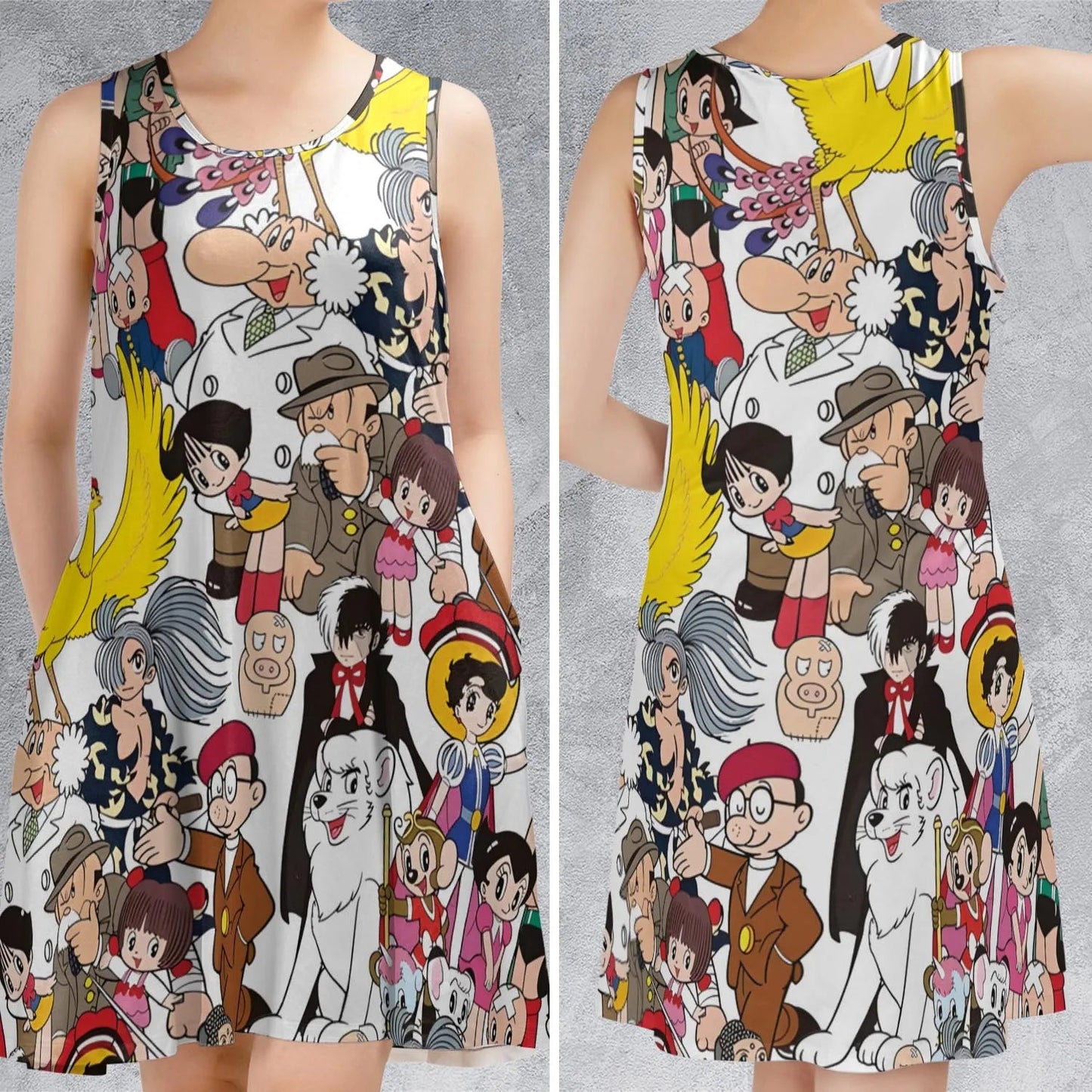 Casual Sleeveless Dress - UE4APU9N