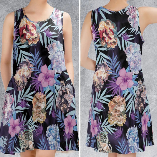 Casual Sleeveless Dress - 8VQTADCA