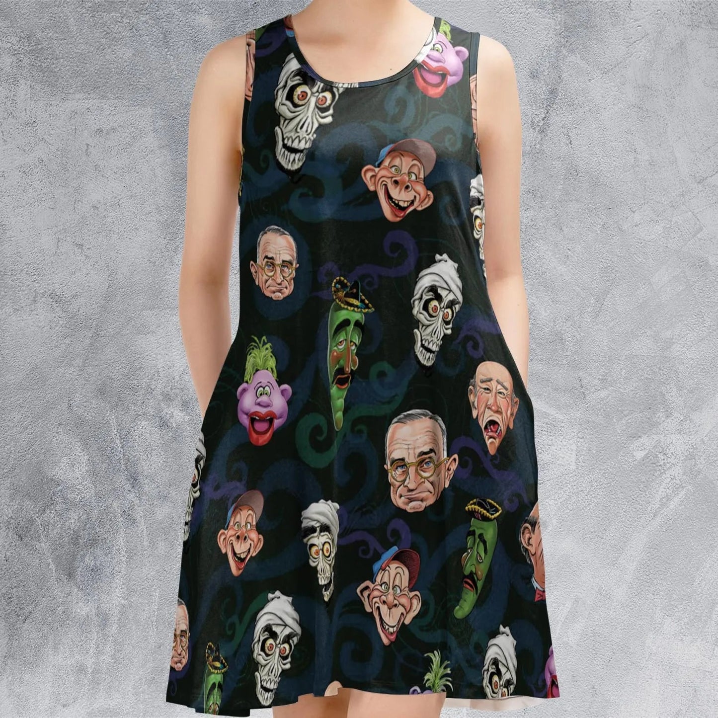 Casual Sleeveless Dress - N8KSZY43
