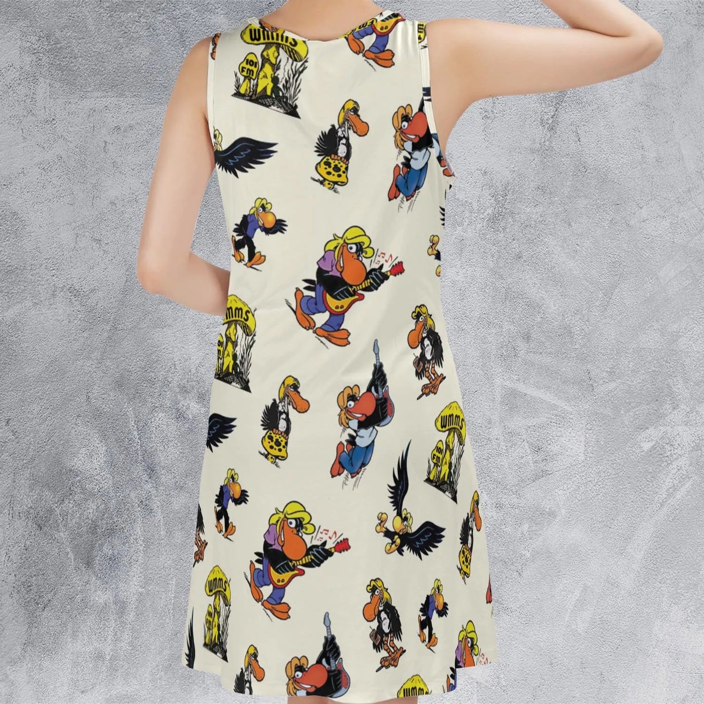 Casual Sleeveless Dress - NU6J84U3