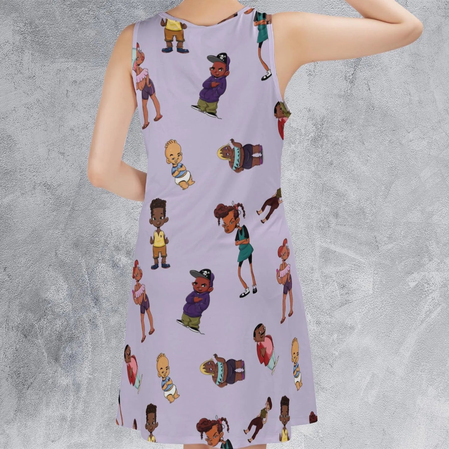 Casual Sleeveless Dress - N5X2AL48