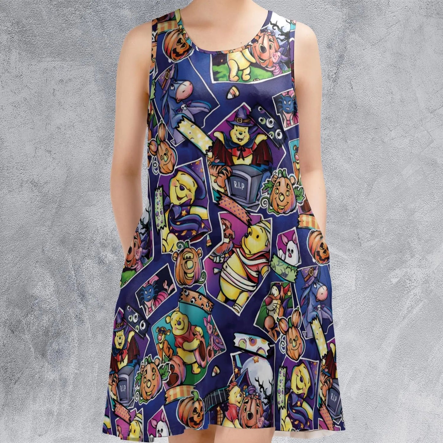 Casual Sleeveless Dress - D4333MRW