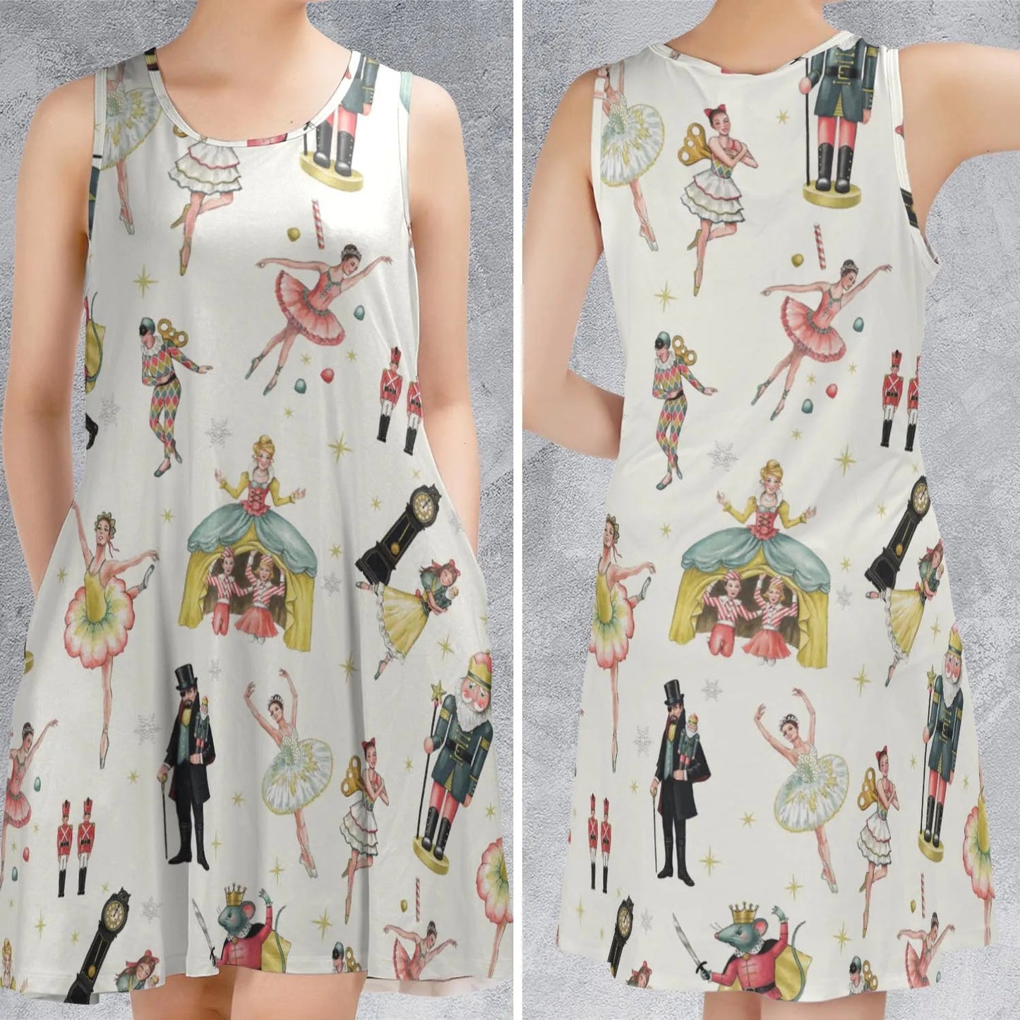 Casual Sleeveless Dress - YSCTG3YN