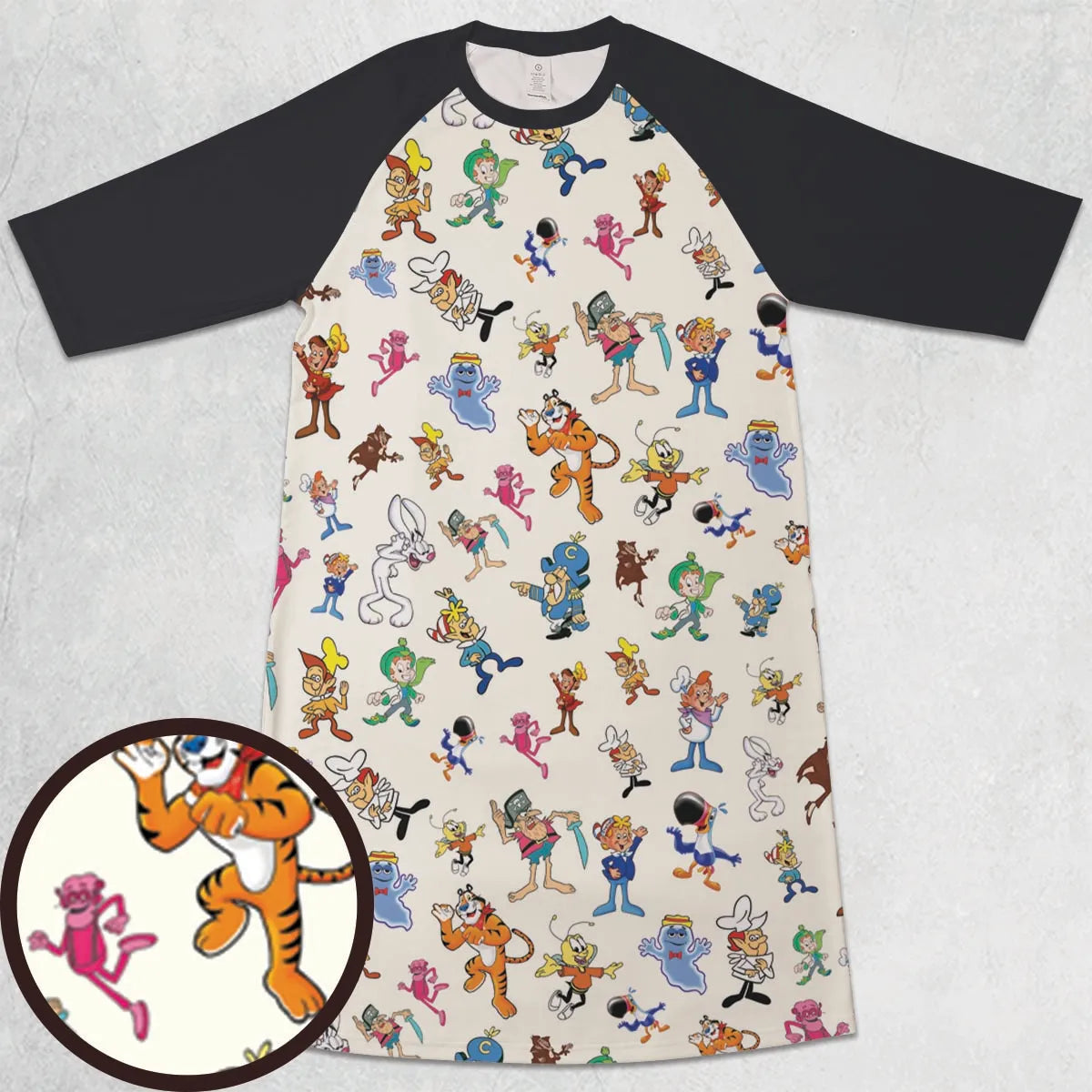 3/4 Sleeve Raglan Dress - HSDAU68U