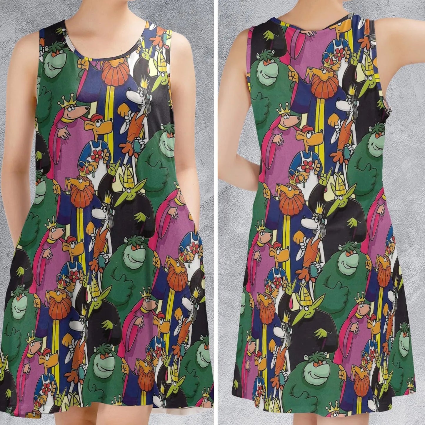 Casual Sleeveless Dress - JYYPJD7N