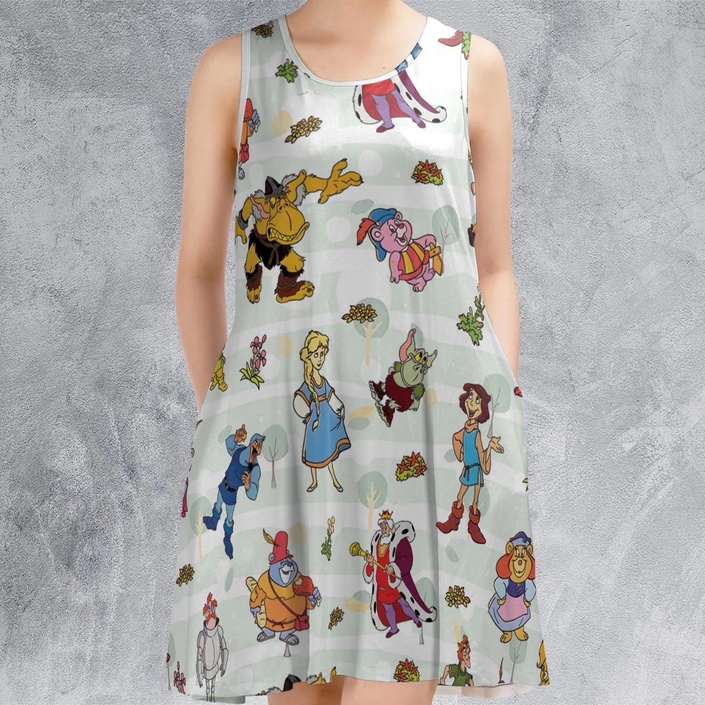 Casual Sleeveless Dress - VCX2AZRE