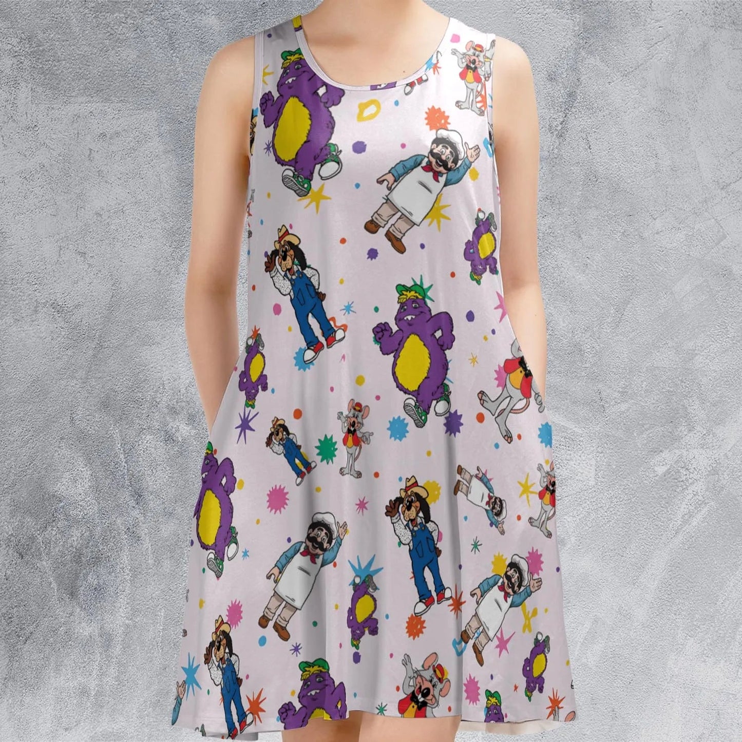 Casual Sleeveless Dress - R7YW5VP2