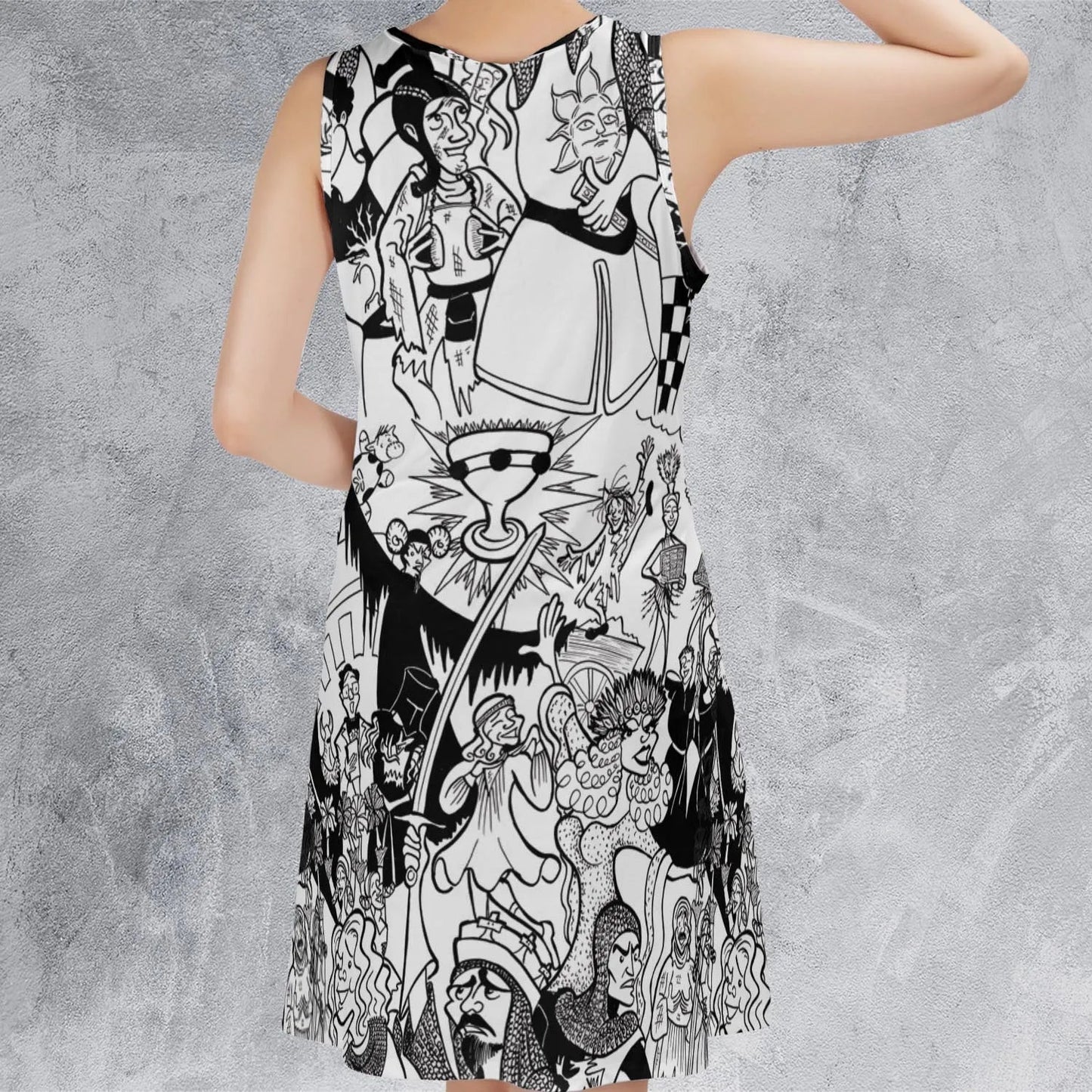 Casual Sleeveless Dress - YPFN25BQ