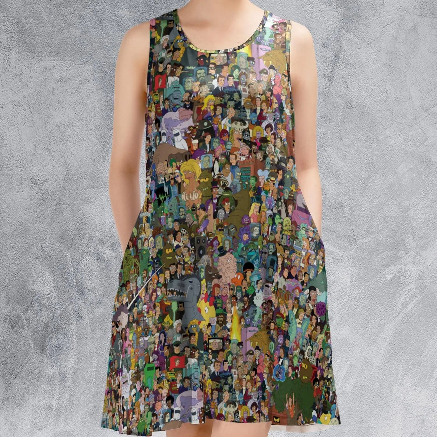 Casual Sleeveless Dress - QZPB13AN