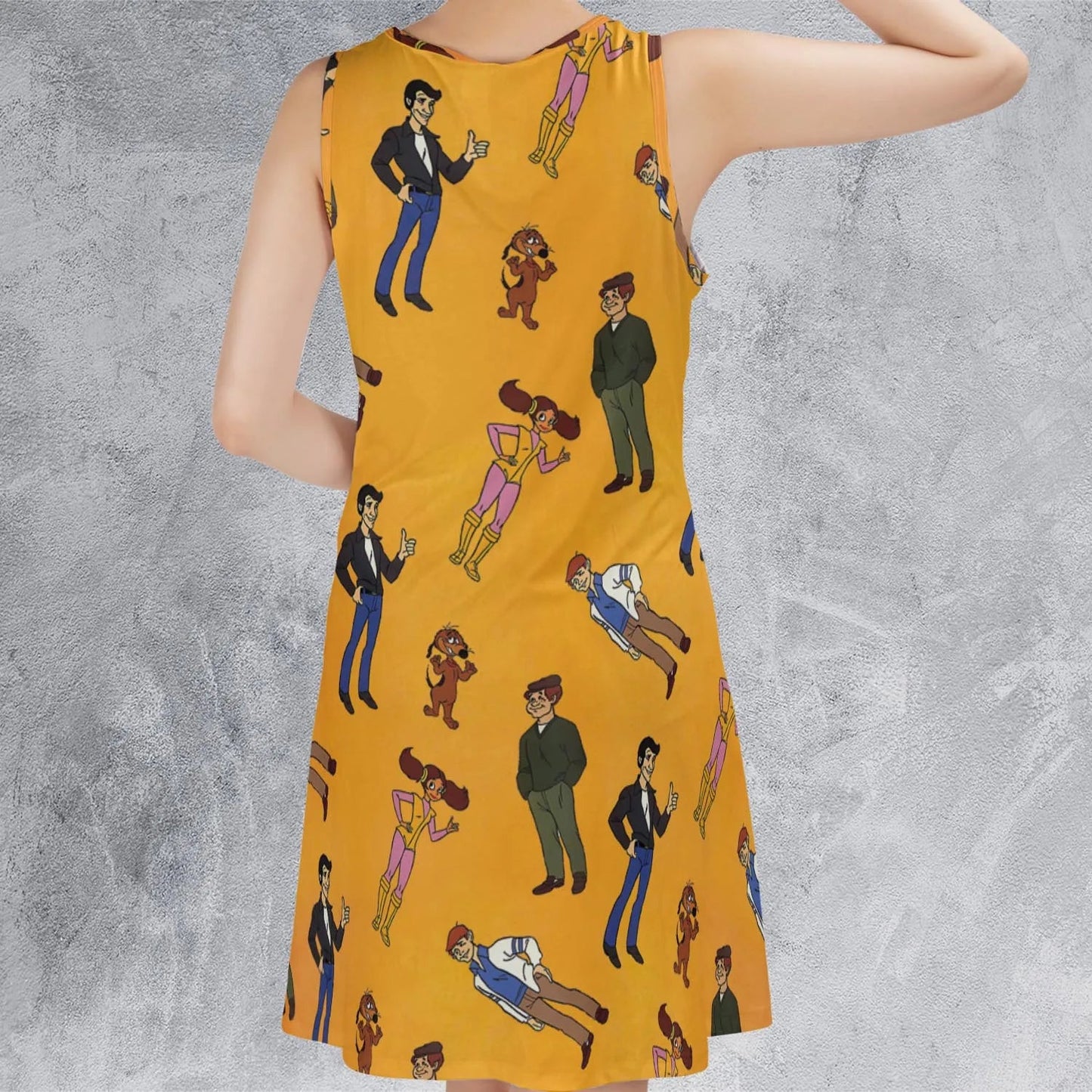 Casual Sleeveless Dress - HJXBWTHV