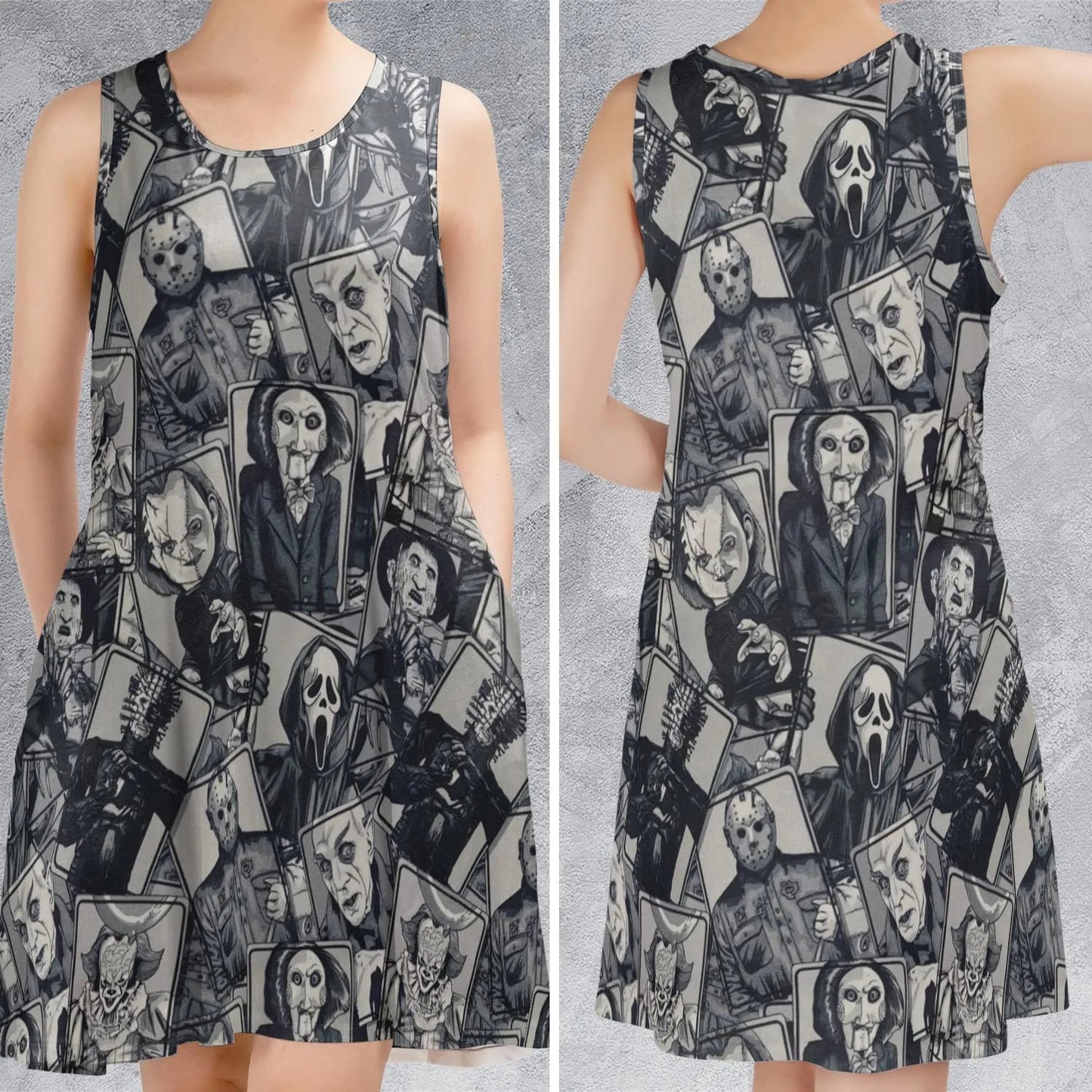 Casual Sleeveless Dress - 1XGH3TH2