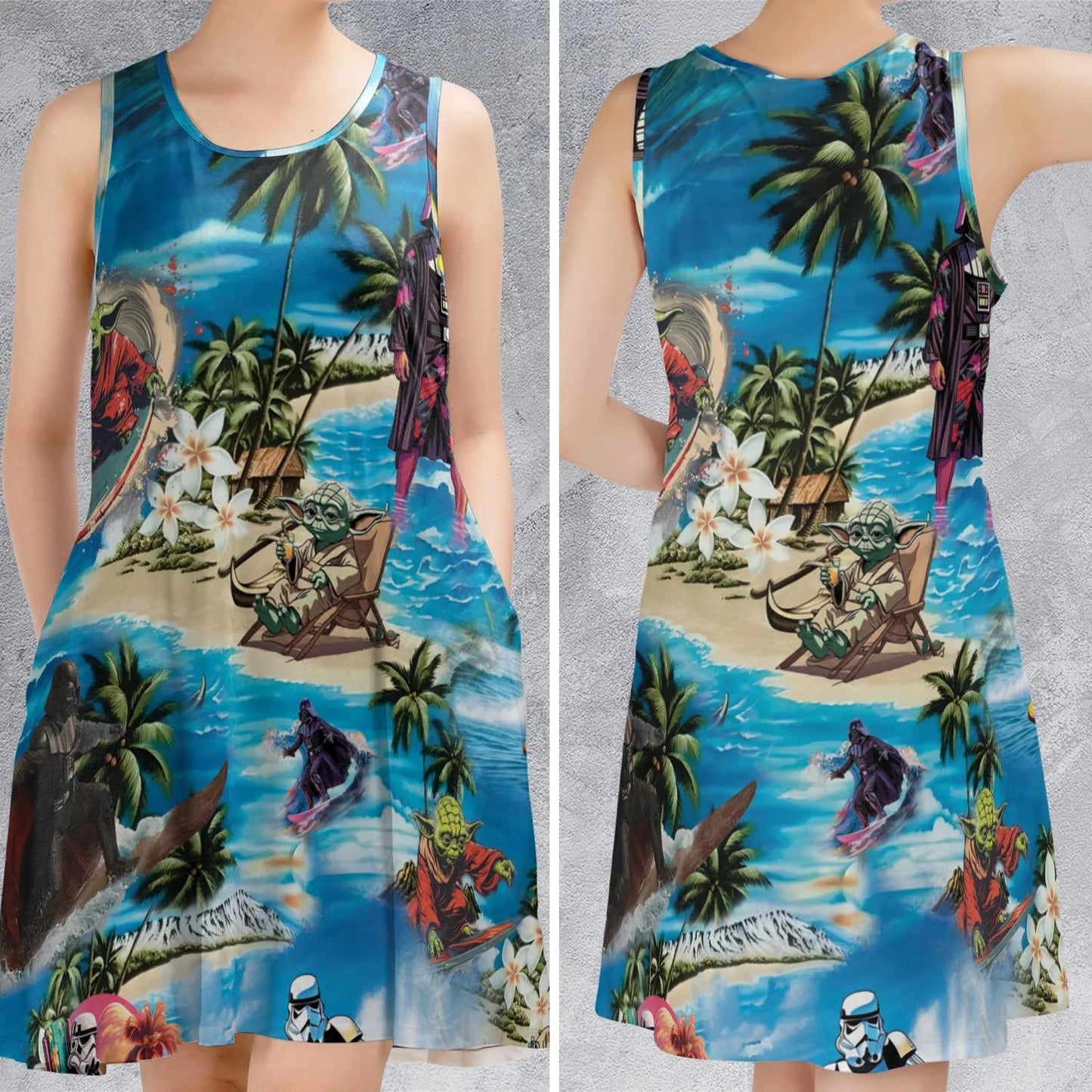 Casual Sleeveless Dress - FDRU5J96
