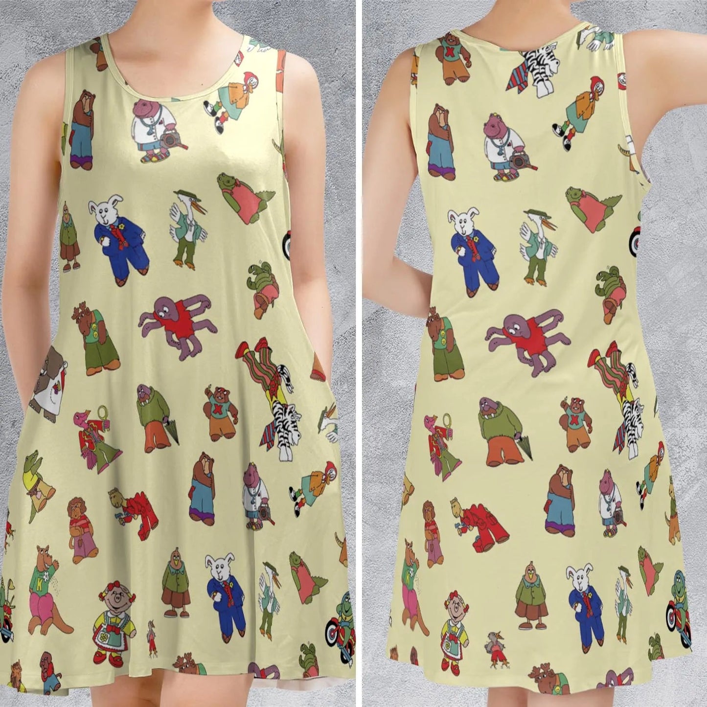 Casual Sleeveless Dress - TV9BBYJC