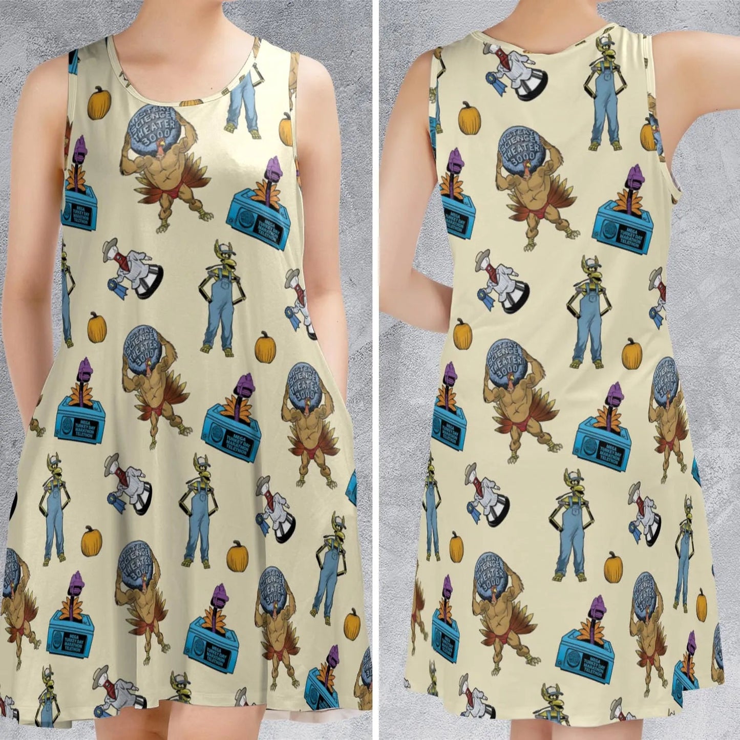 Casual Sleeveless Dress - 6EMMAYZ9