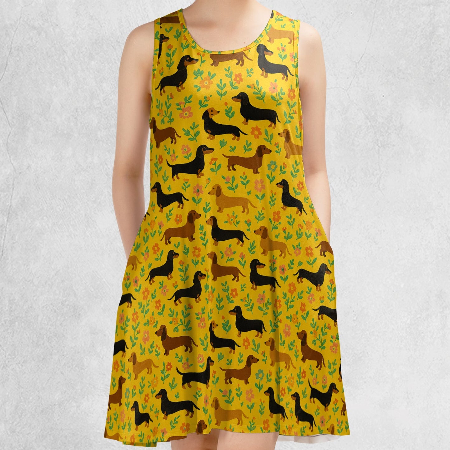 Casual Sleeveless Dress - TQGESJ4T
