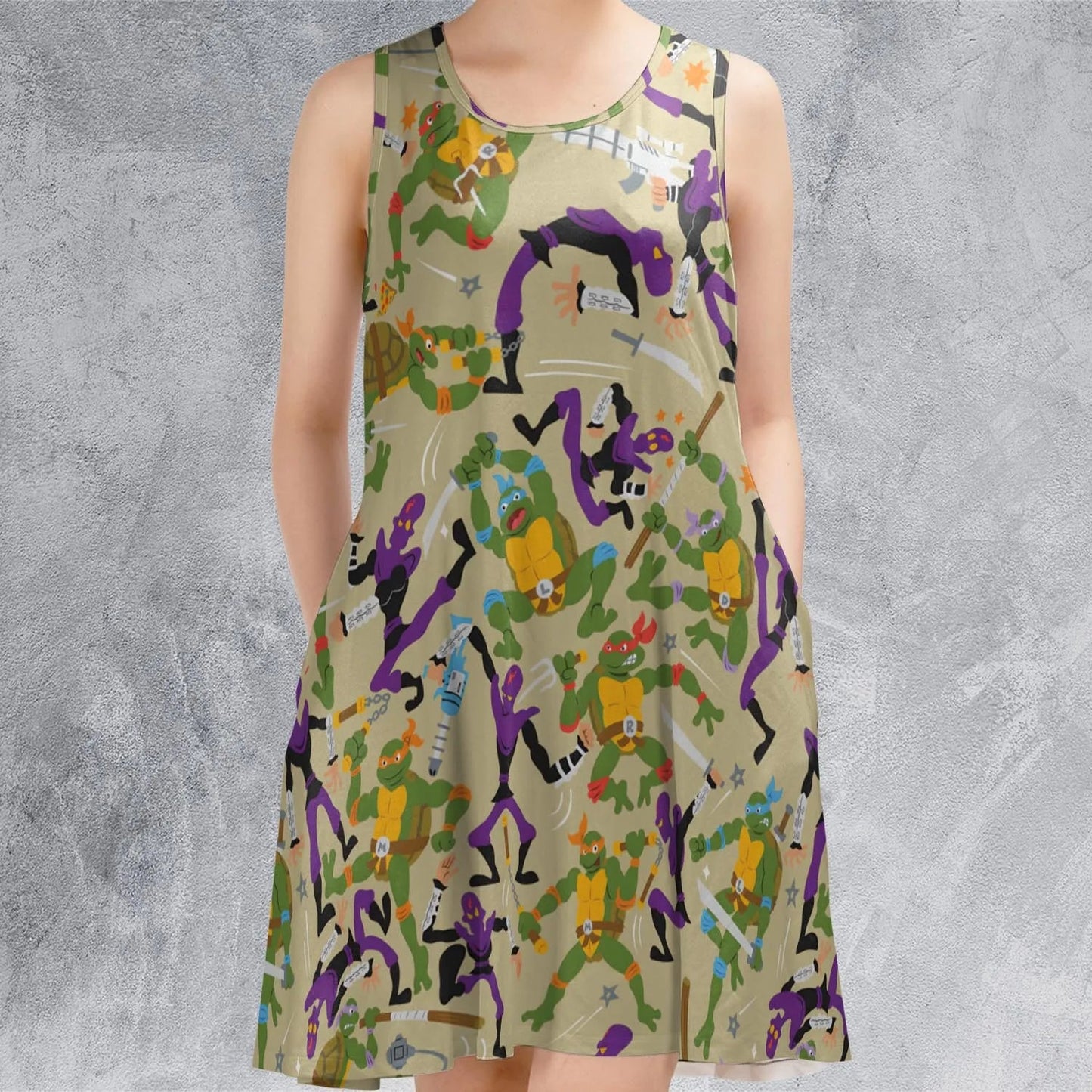 Casual Sleeveless Dress - 4GJPYKNV