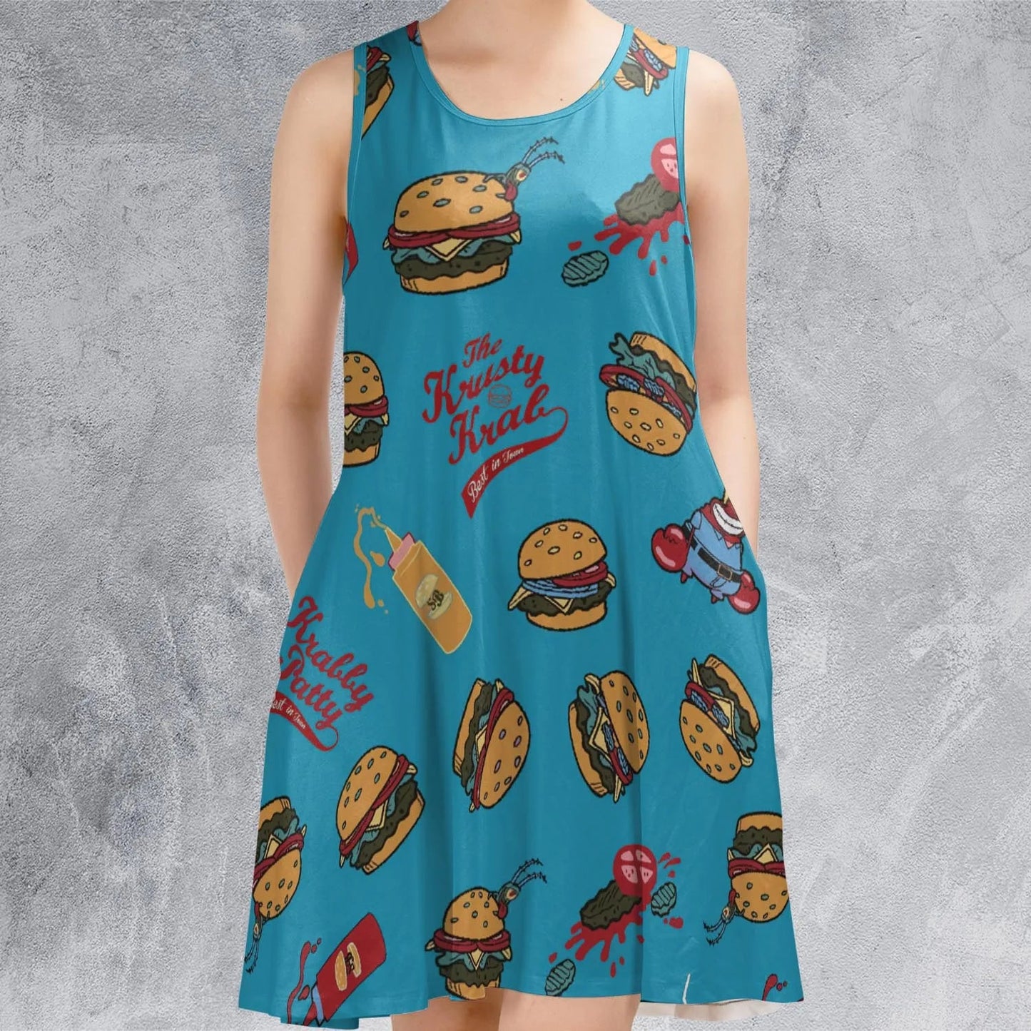 Casual Sleeveless Dress - F4D6GVA3