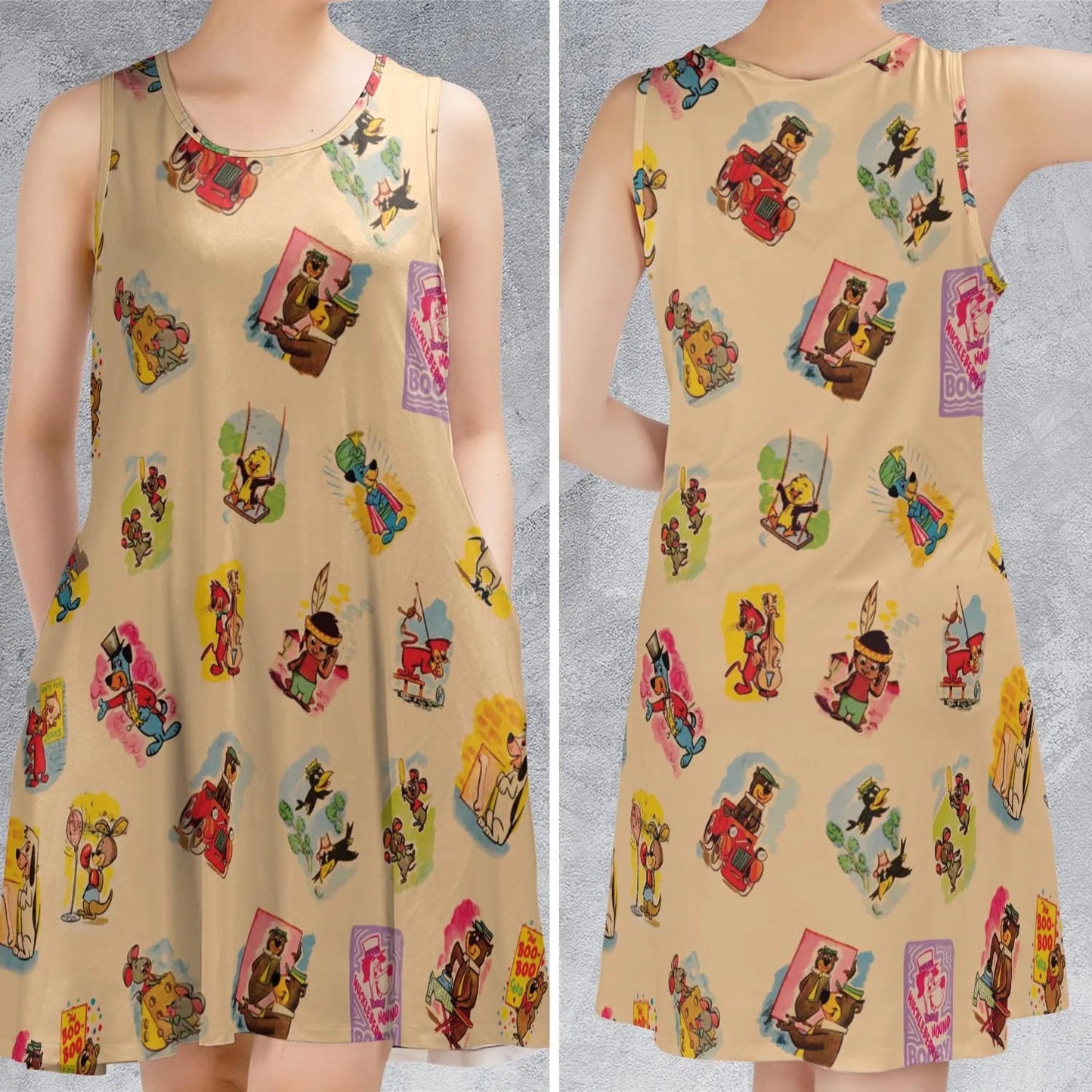 Casual Sleeveless Dress - YPRCPMJM