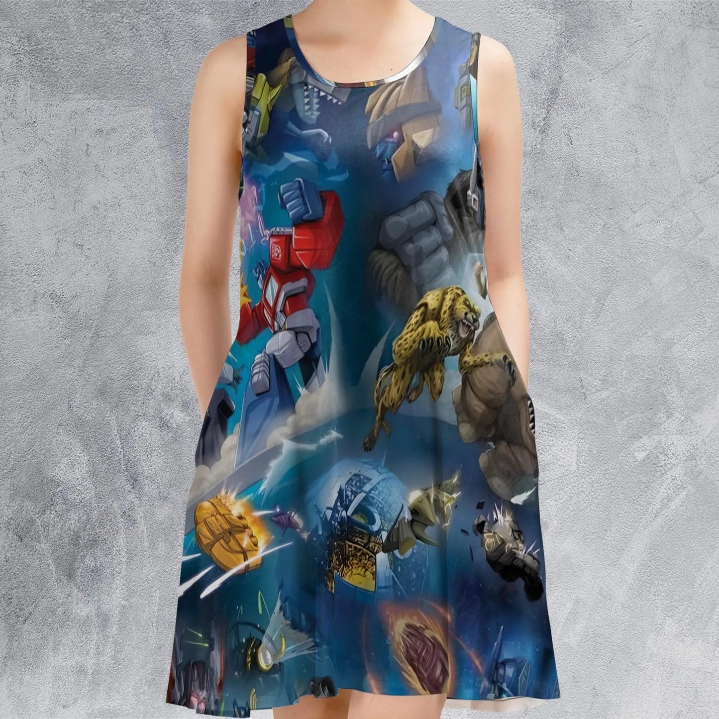 Casual Sleeveless Dress - 6K71BZ2J