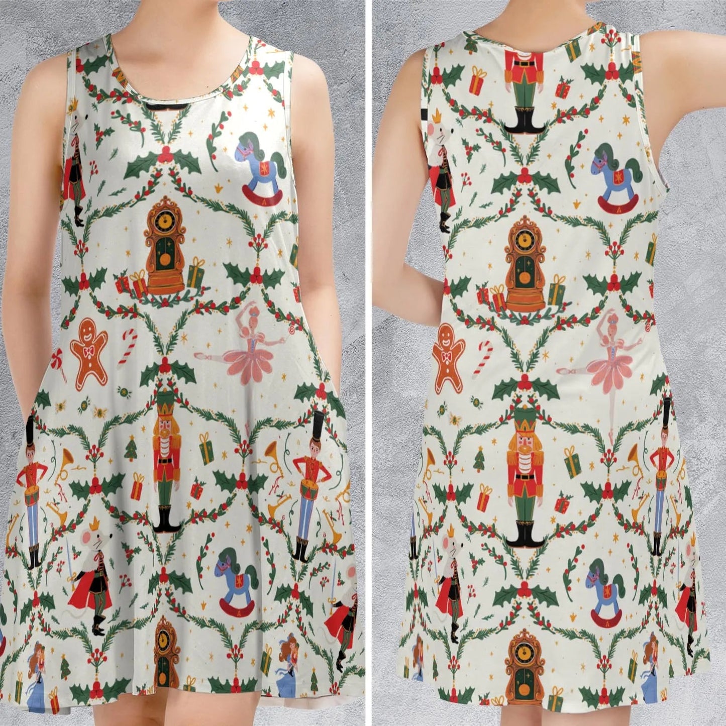 Casual Sleeveless Dress - 5ZAJCC1Z