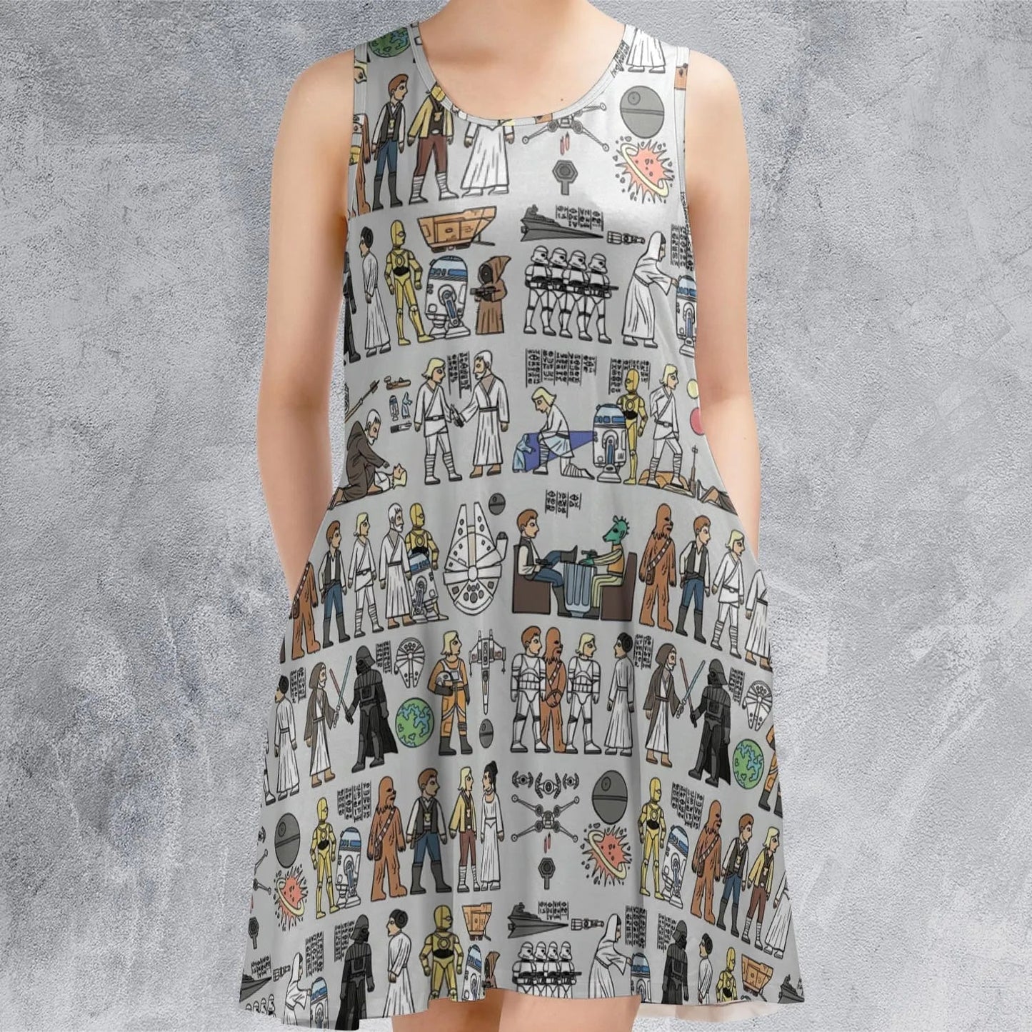 Casual Sleeveless Dress - AYJN3MRR