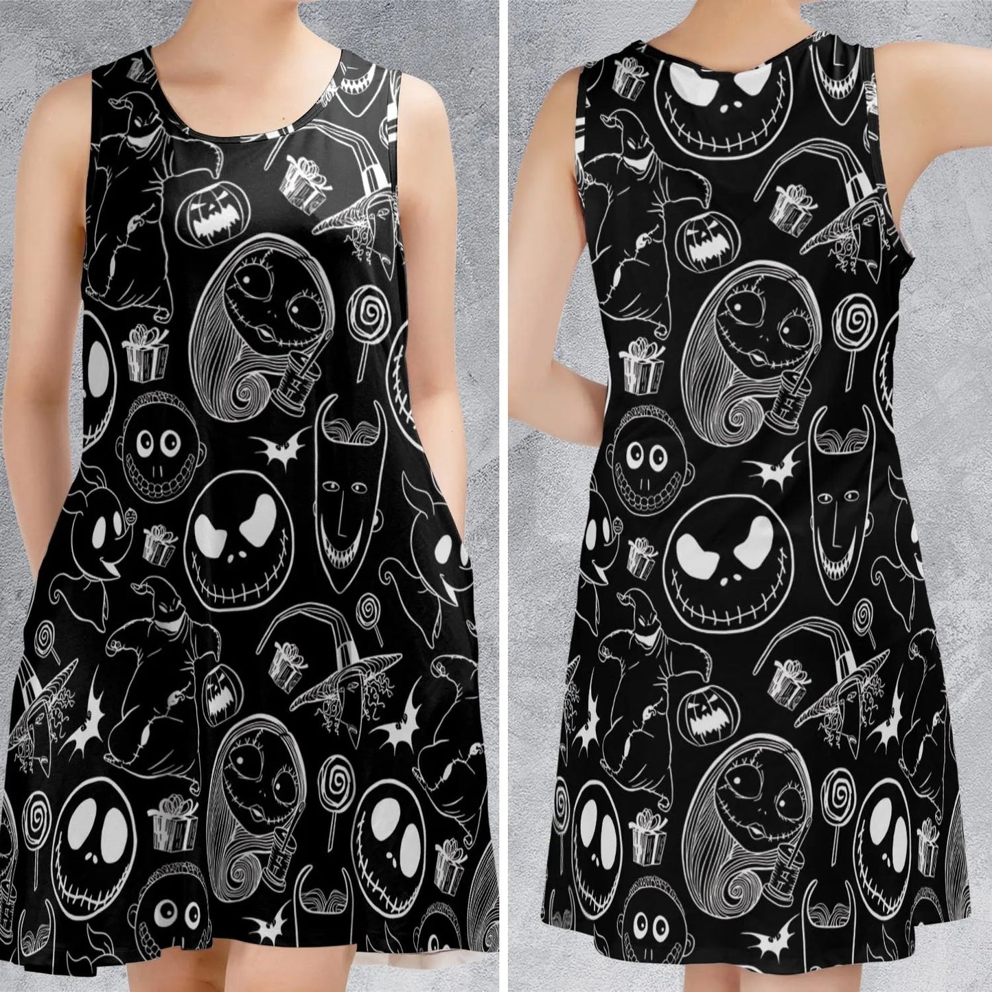 Casual Sleeveless Dress - C5K3PVNX