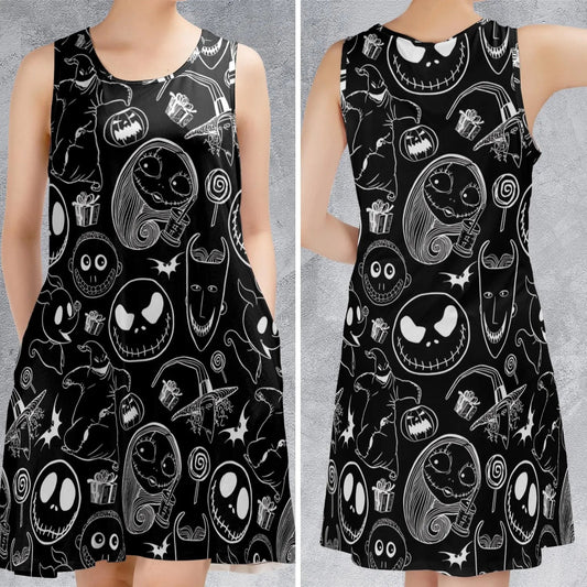 Casual Sleeveless Dress - C5K3PVNX