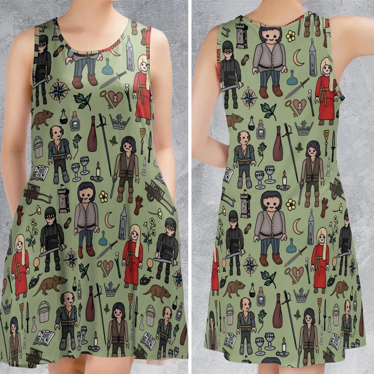 Casual Sleeveless Dress - WQ3SDLCQ