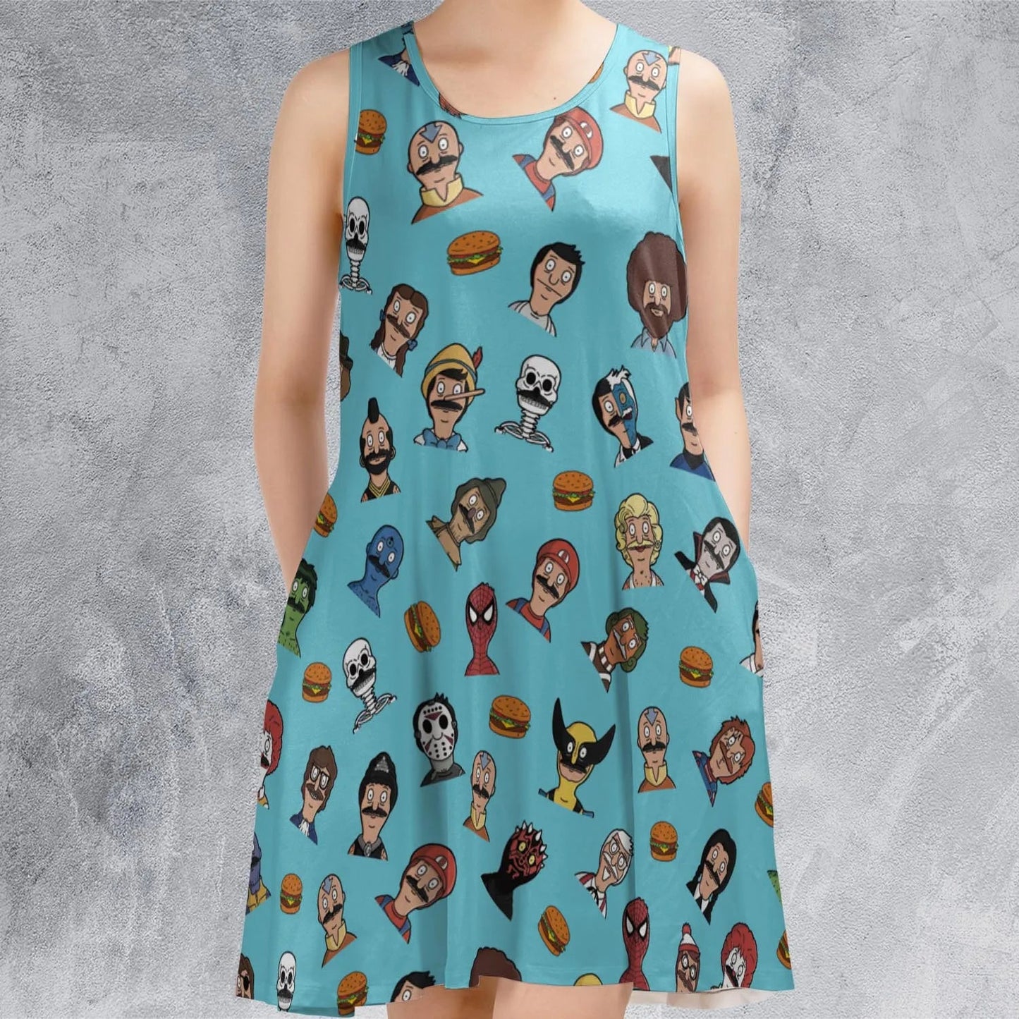 Casual Sleeveless Dress - CR6ZR2Y8