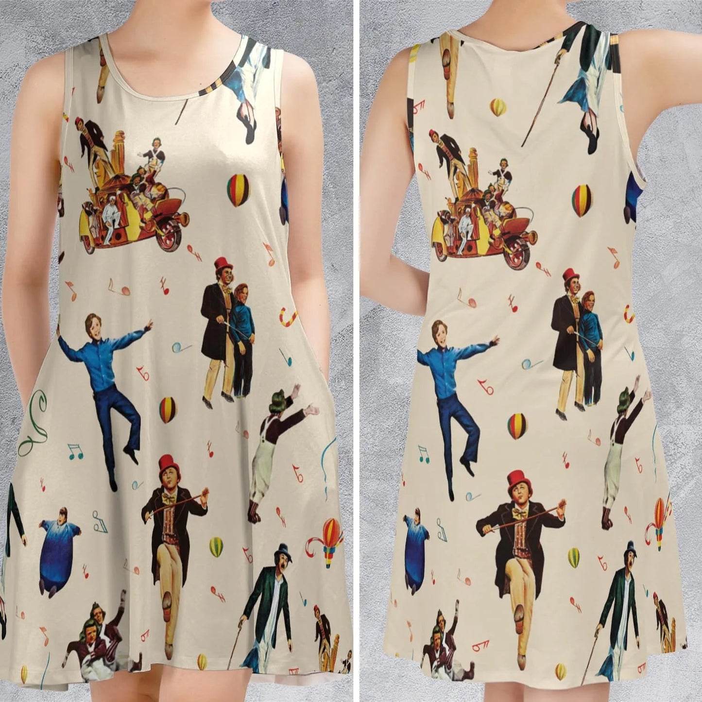 Casual Sleeveless Dress - 82RU1EUJ