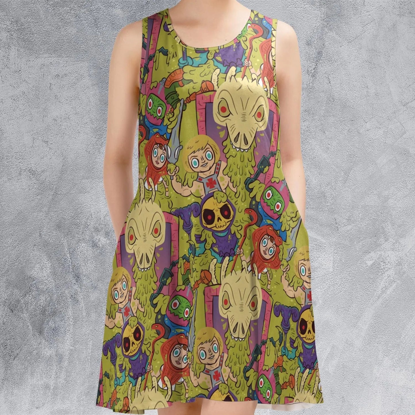 Casual Sleeveless Dress - EWRSVJ3L