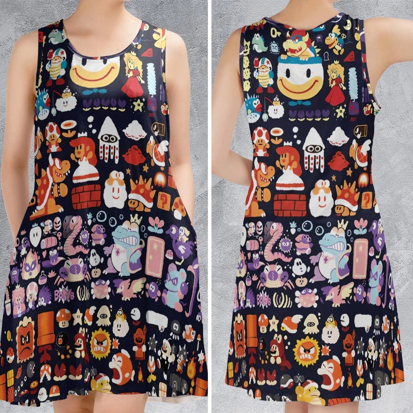 Casual Sleeveless Dress - EP11C4LU