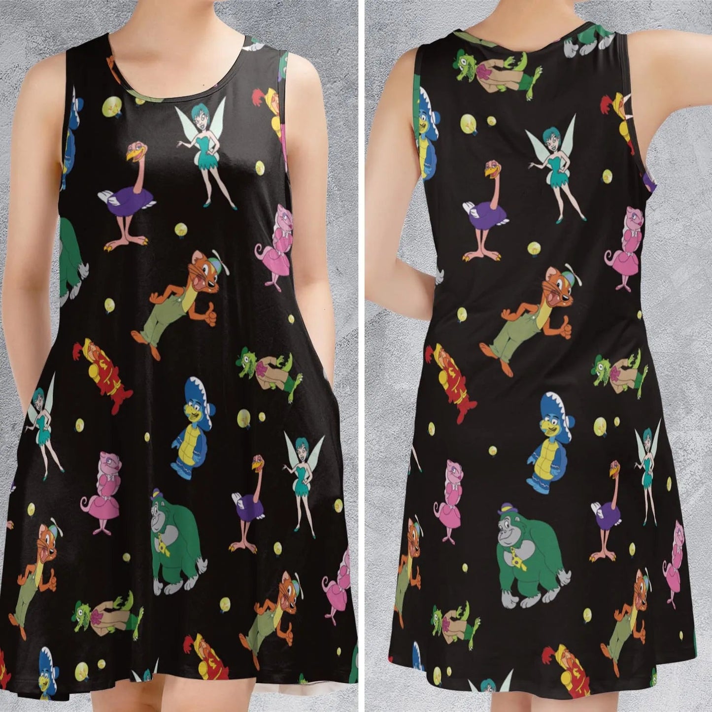 Casual Sleeveless Dress - KVGBGKKC