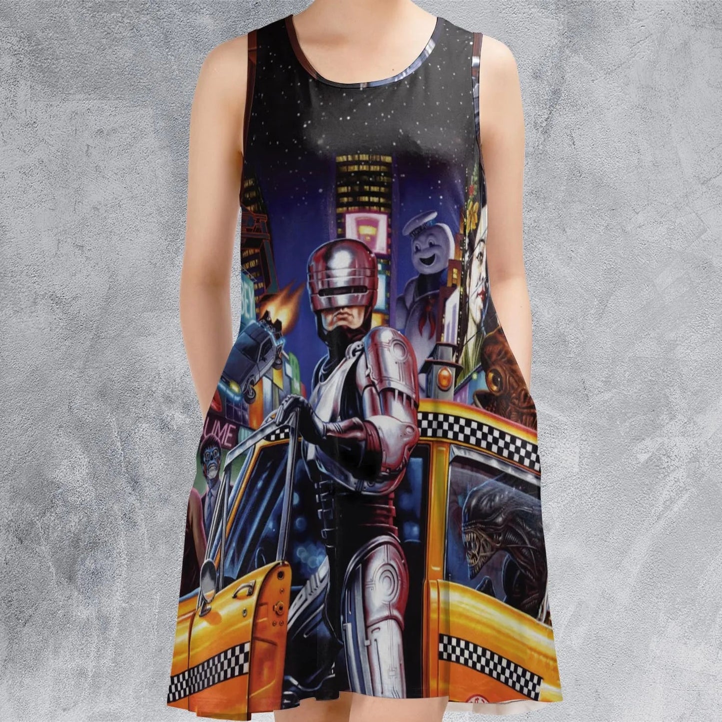 Casual Sleeveless Dress - 78GRXF1V