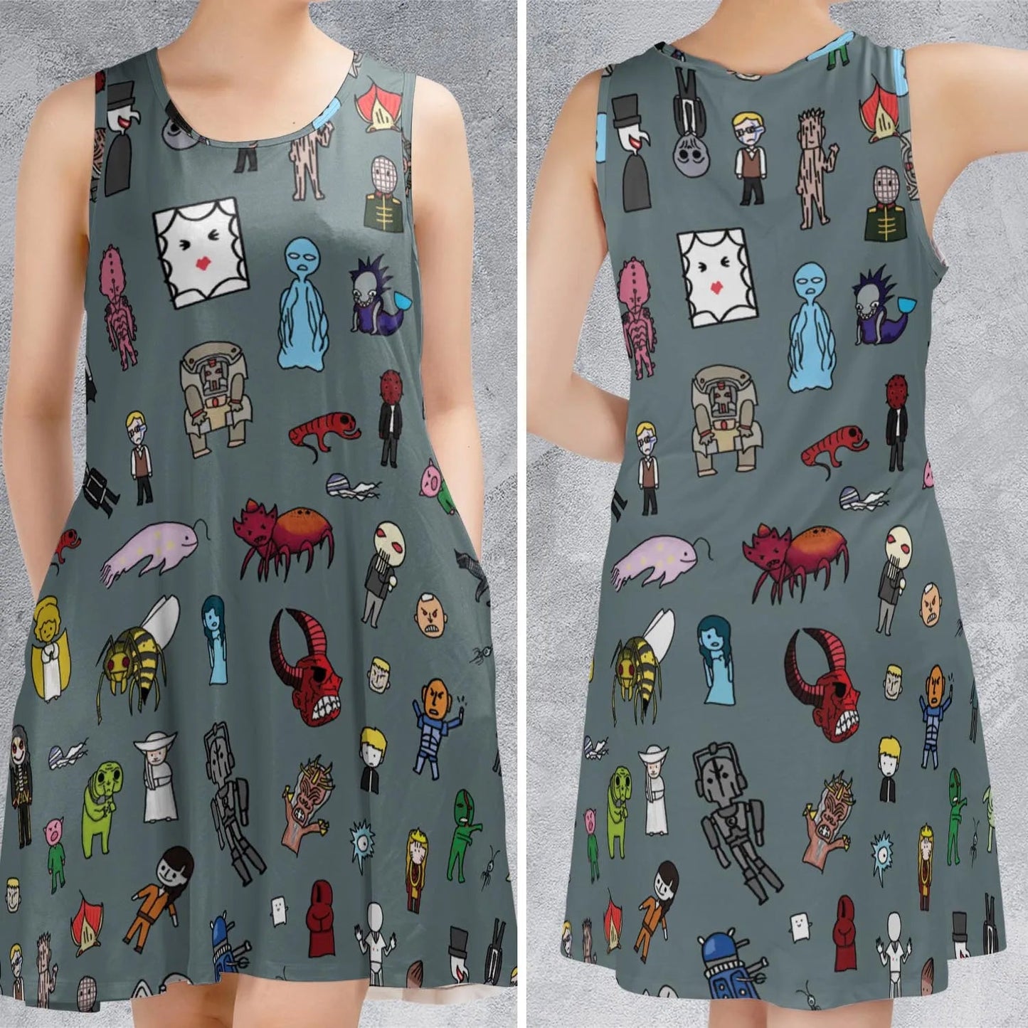 Casual Sleeveless Dress - CPENS4RT