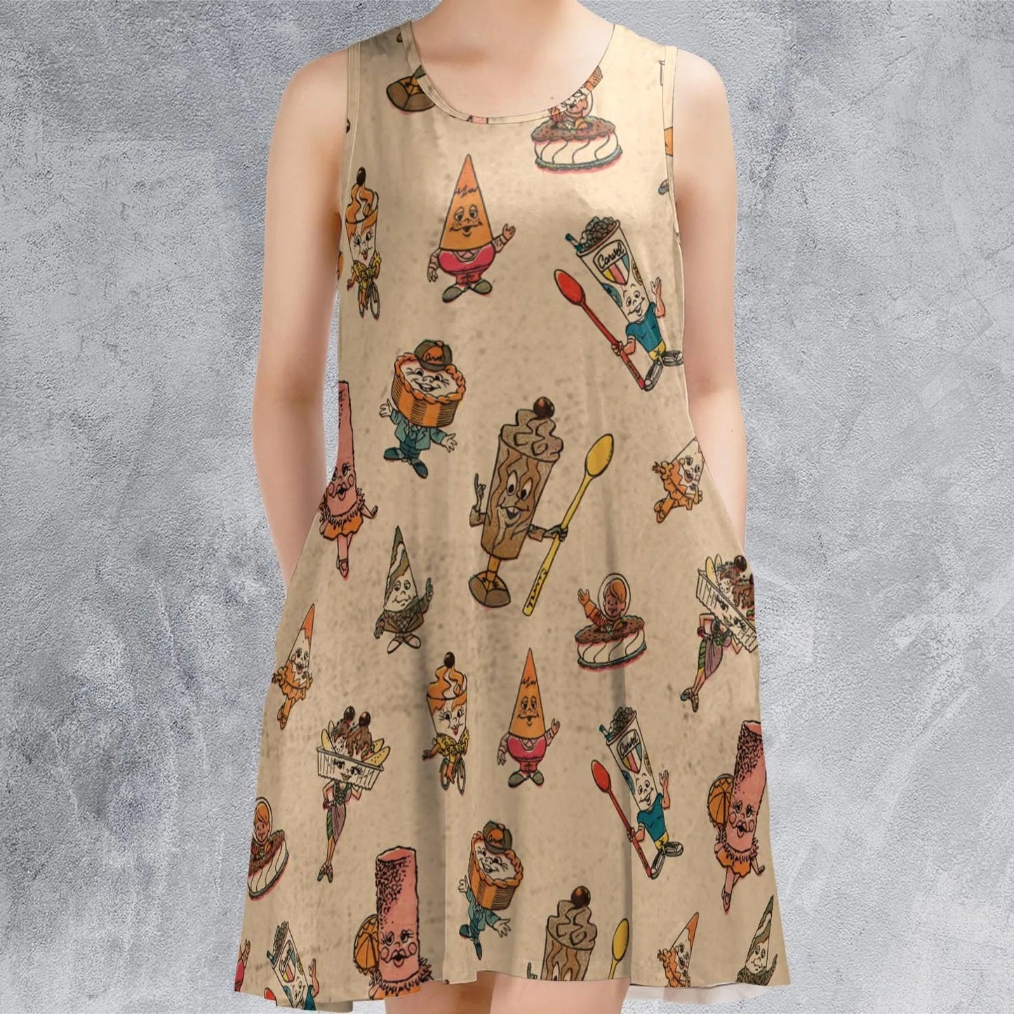 Casual Sleeveless Dress - 85AUC9RX