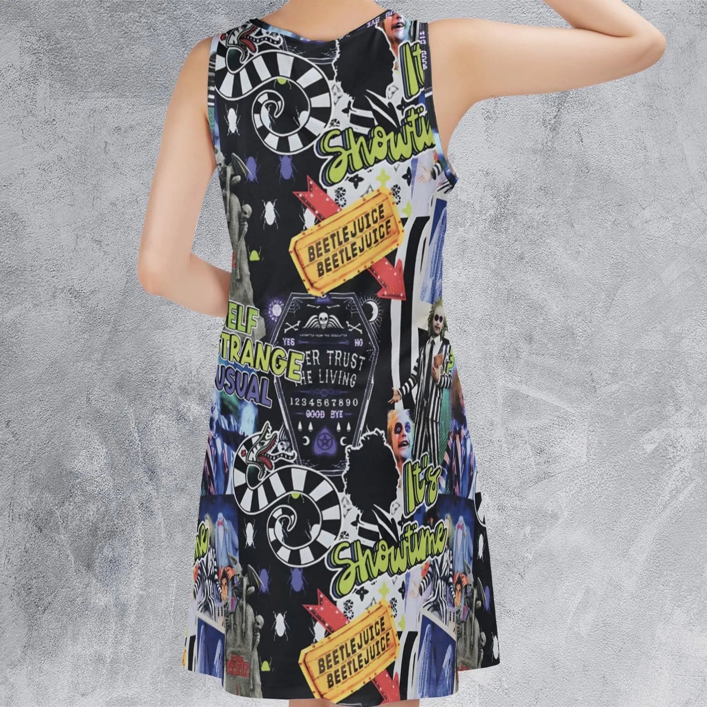 Casual Sleeveless Dress - ZJYKFWH2
