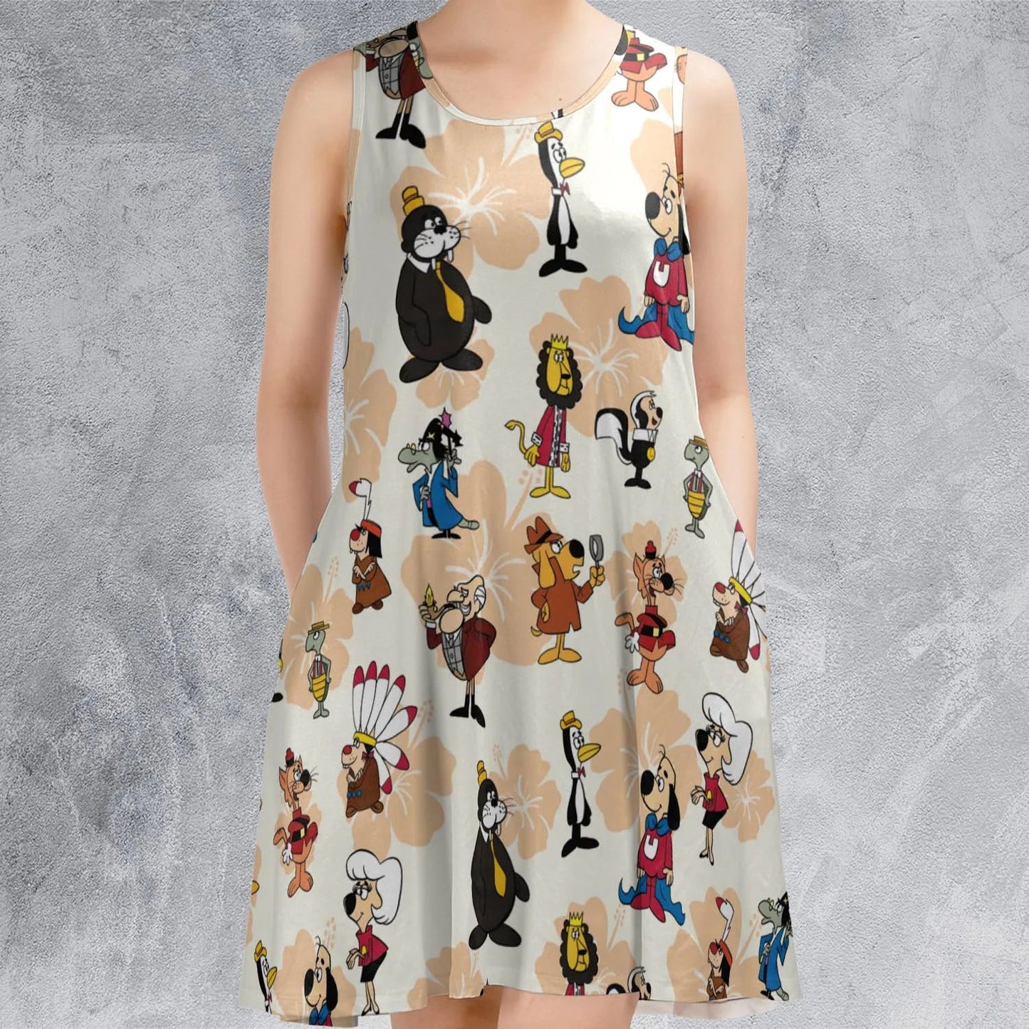 Casual Sleeveless Dress - DGRATXNE