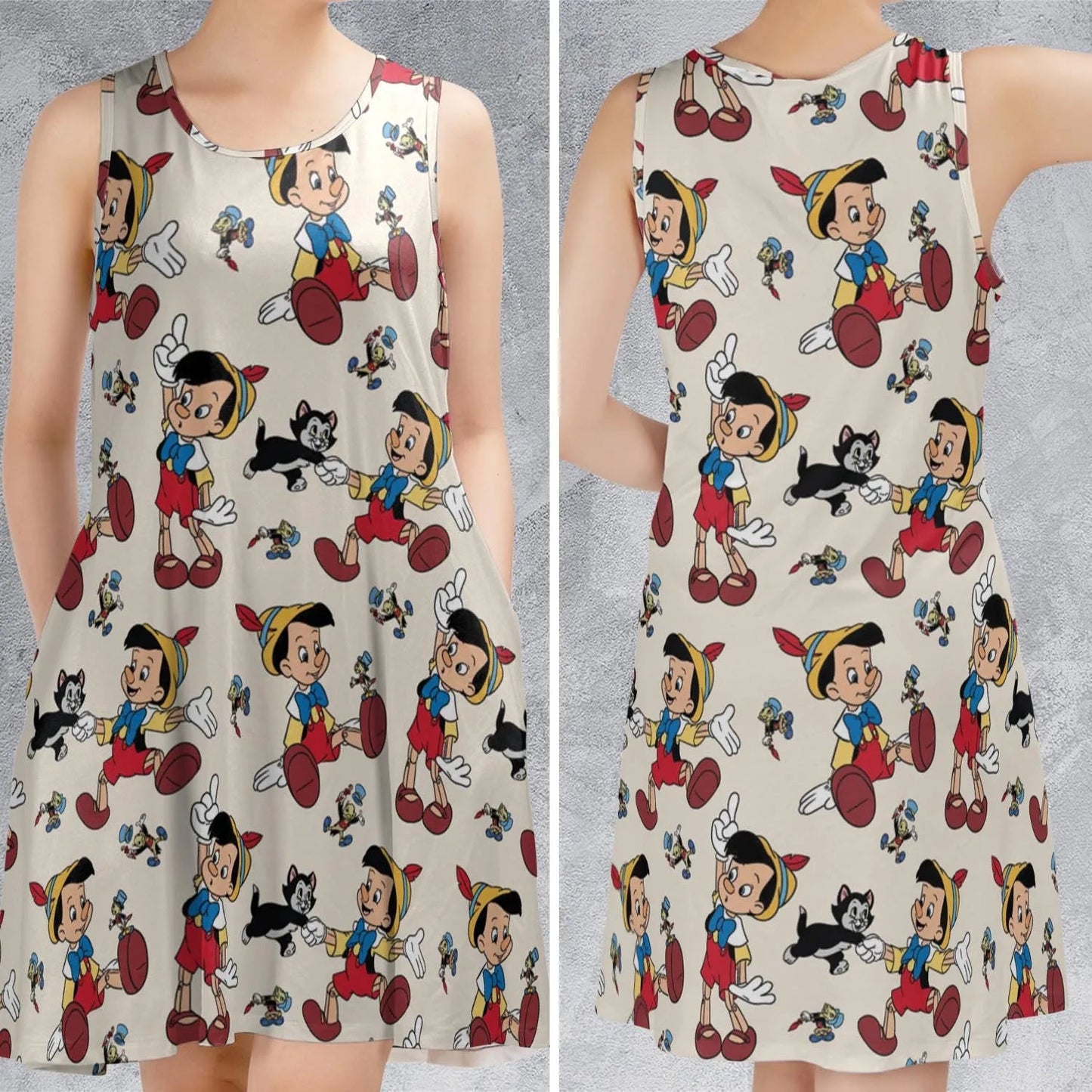 Casual Sleeveless Dress - UMPU31TE